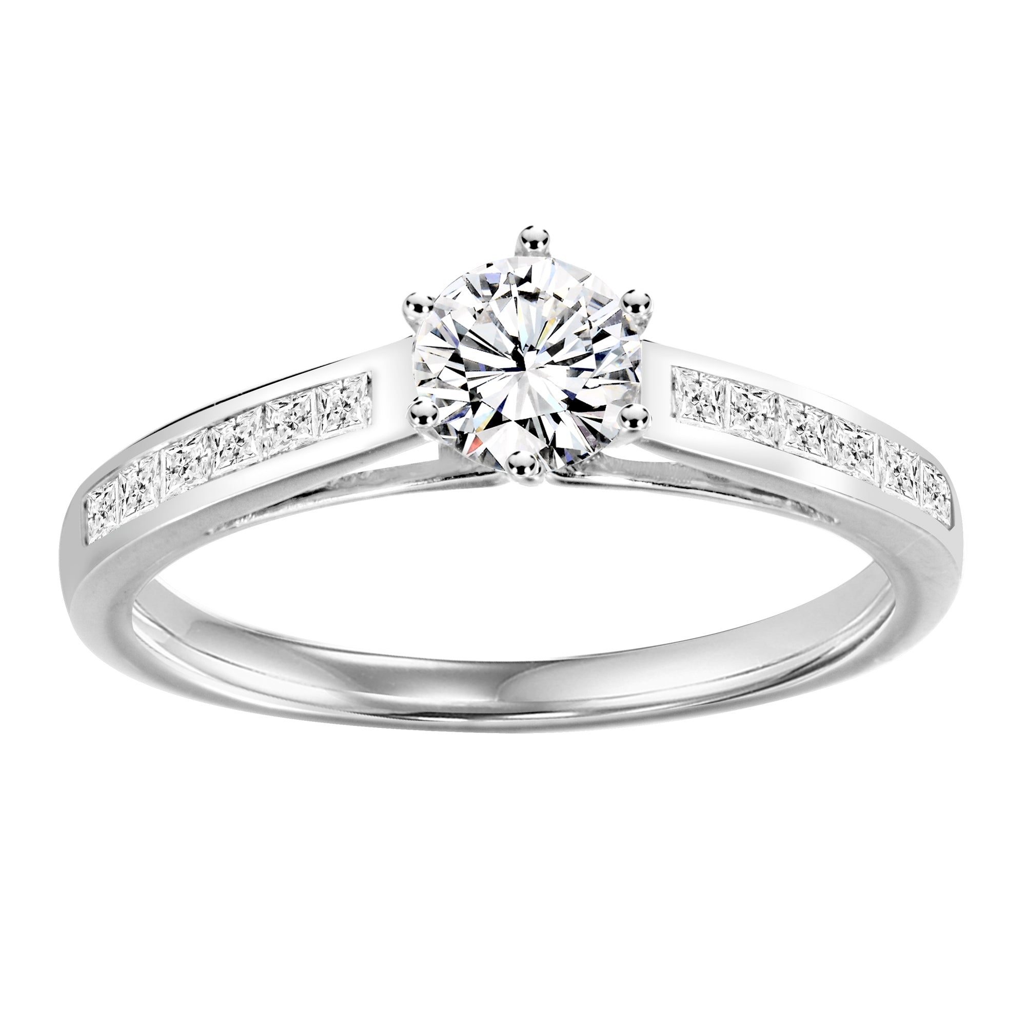 Sterling Silver Cubic Zirconia 0.25ct Ring - AK1032 - Hallmark Jewellers Formby & The Jewellers Bench Widnes