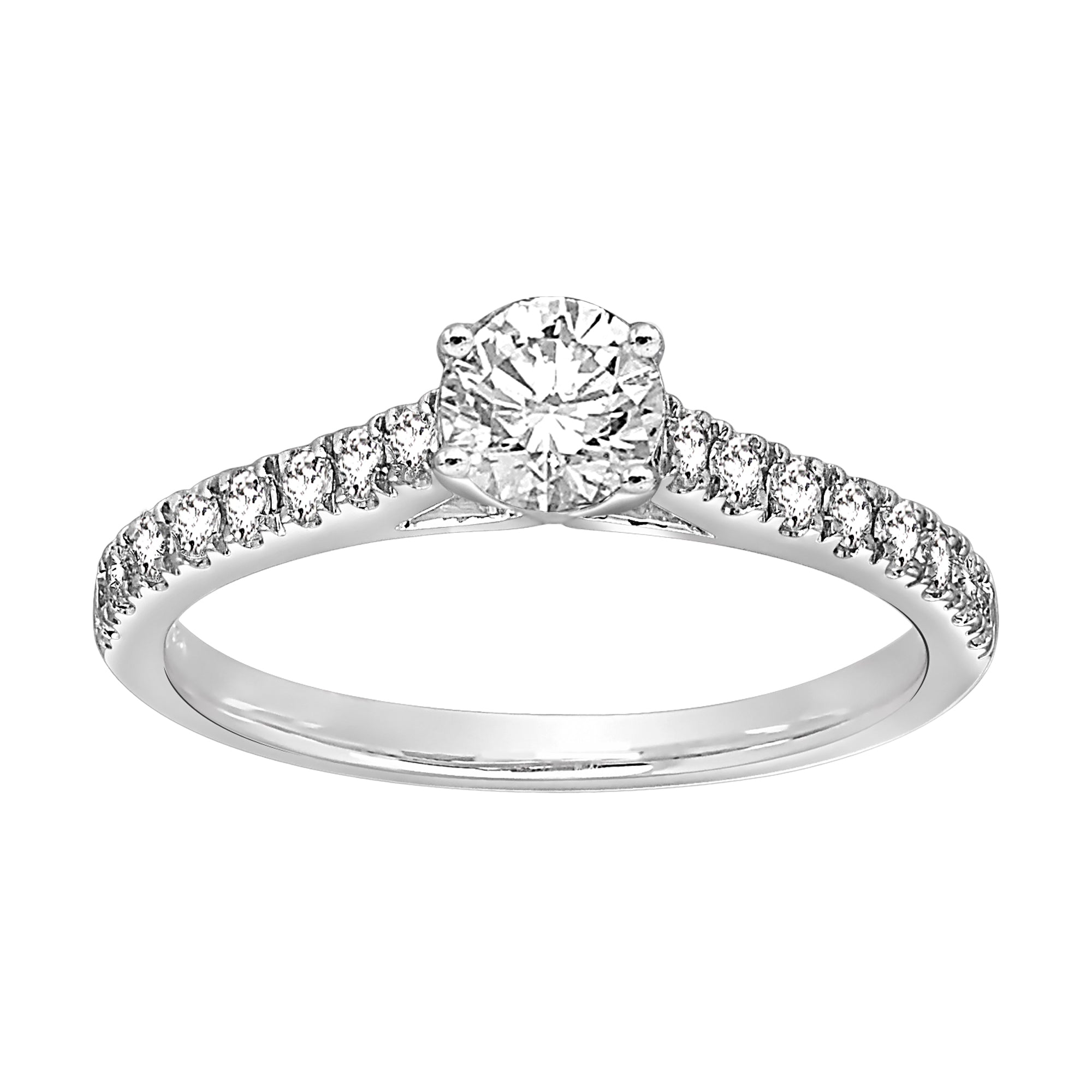 Sterling Silver Cubic Zirconia 0.33ct Ring - AK1006 - Hallmark Jewellers Formby & The Jewellers Bench Widnes