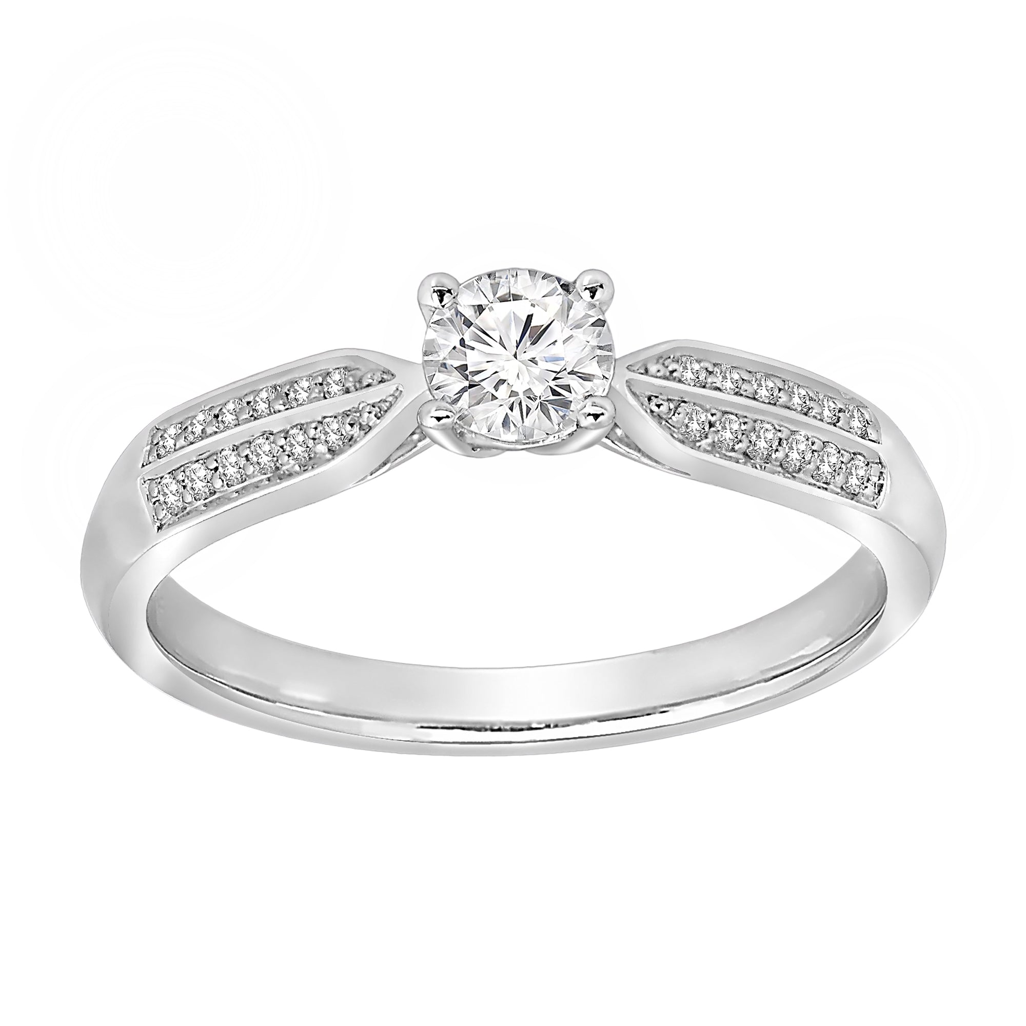 Sterling Silver Cubic Zirconia 0.50ct Ring - AK1019 - Hallmark Jewellers Formby & The Jewellers Bench Widnes