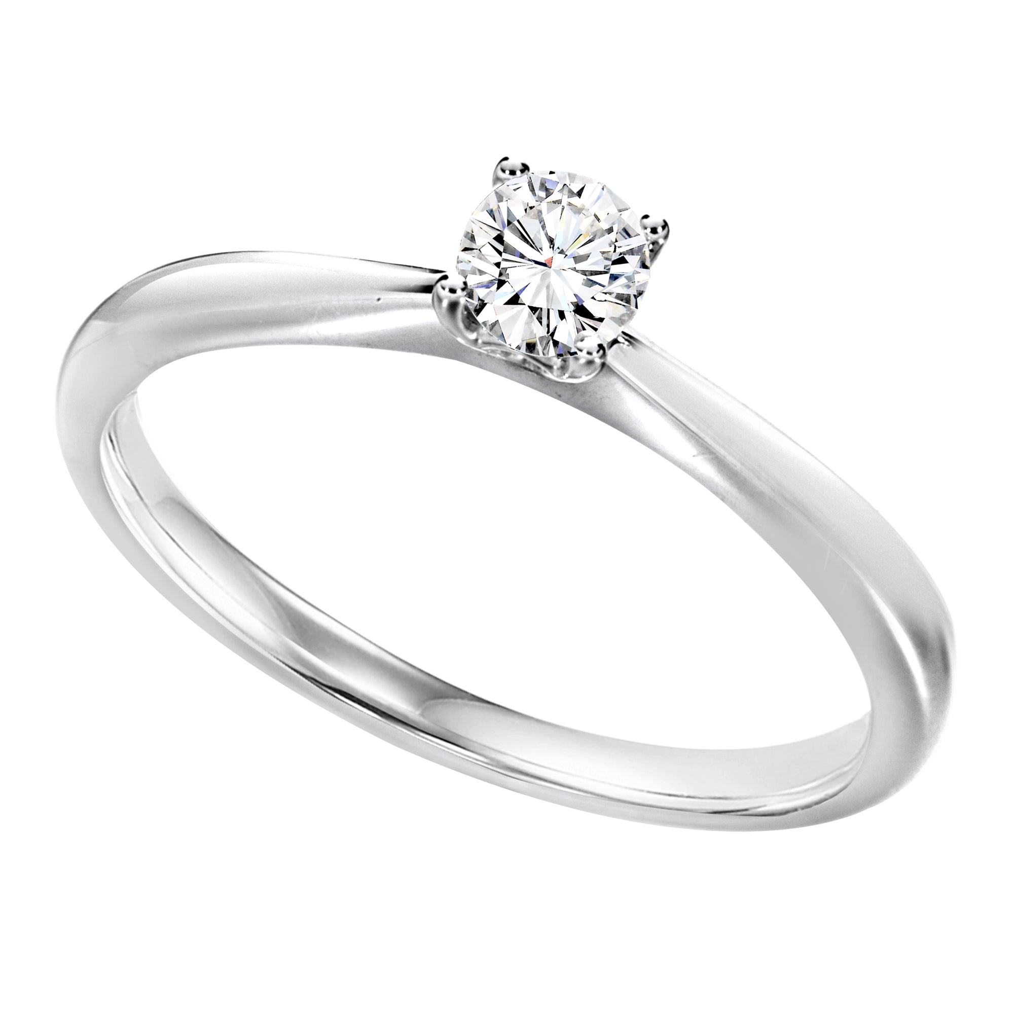 Sterling Silver Cubic Zirconia 0.25ct Ring - AK1009 - Hallmark Jewellers Formby & The Jewellers Bench Widnes