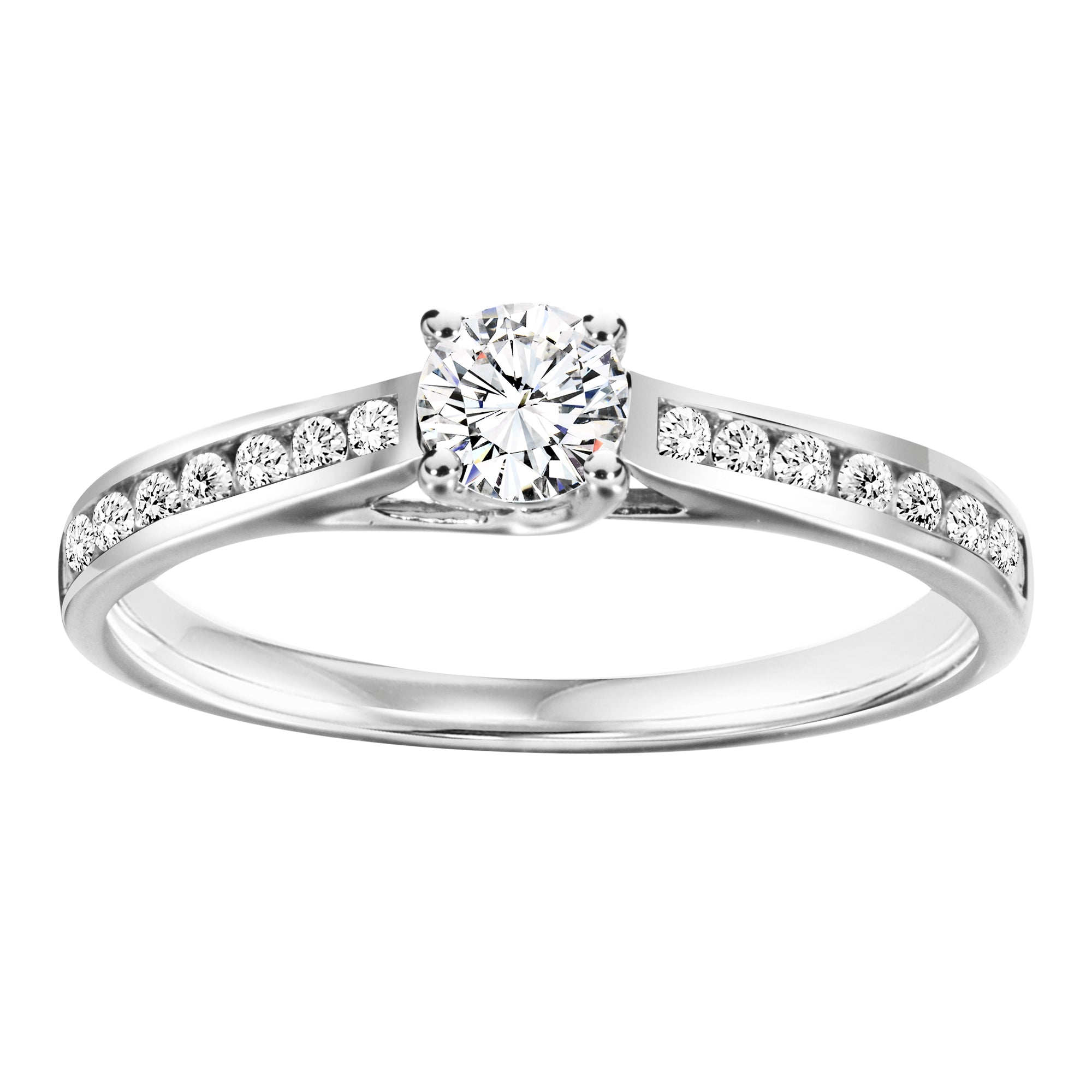 Sterling Silver Cubic Zirconia 0.50ct Ring - AK1012 - Hallmark Jewellers Formby & The Jewellers Bench Widnes