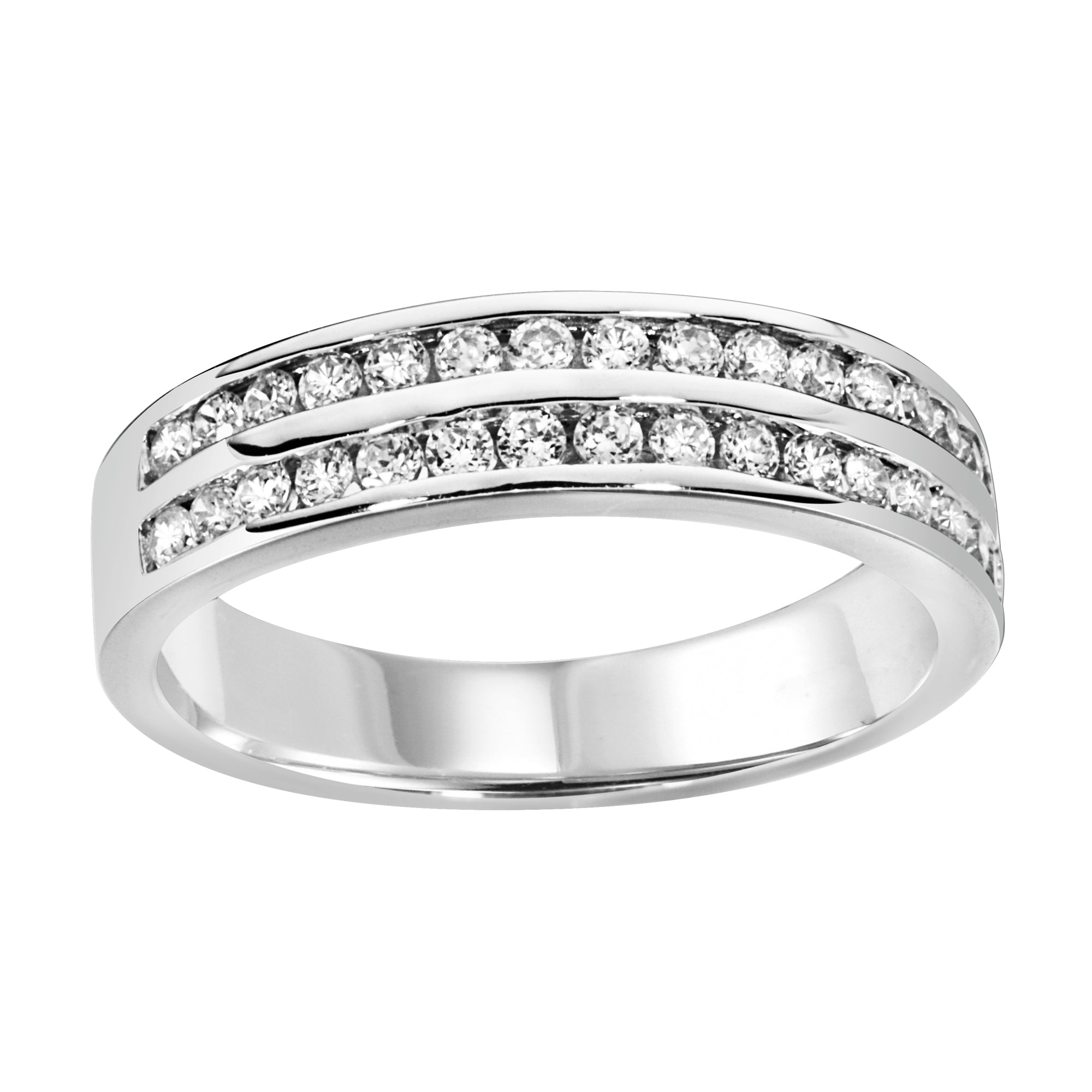 Sterling Silver Cubic Zirconia Ring -  AK1042 - Hallmark Jewellers Formby & The Jewellers Bench Widnes
