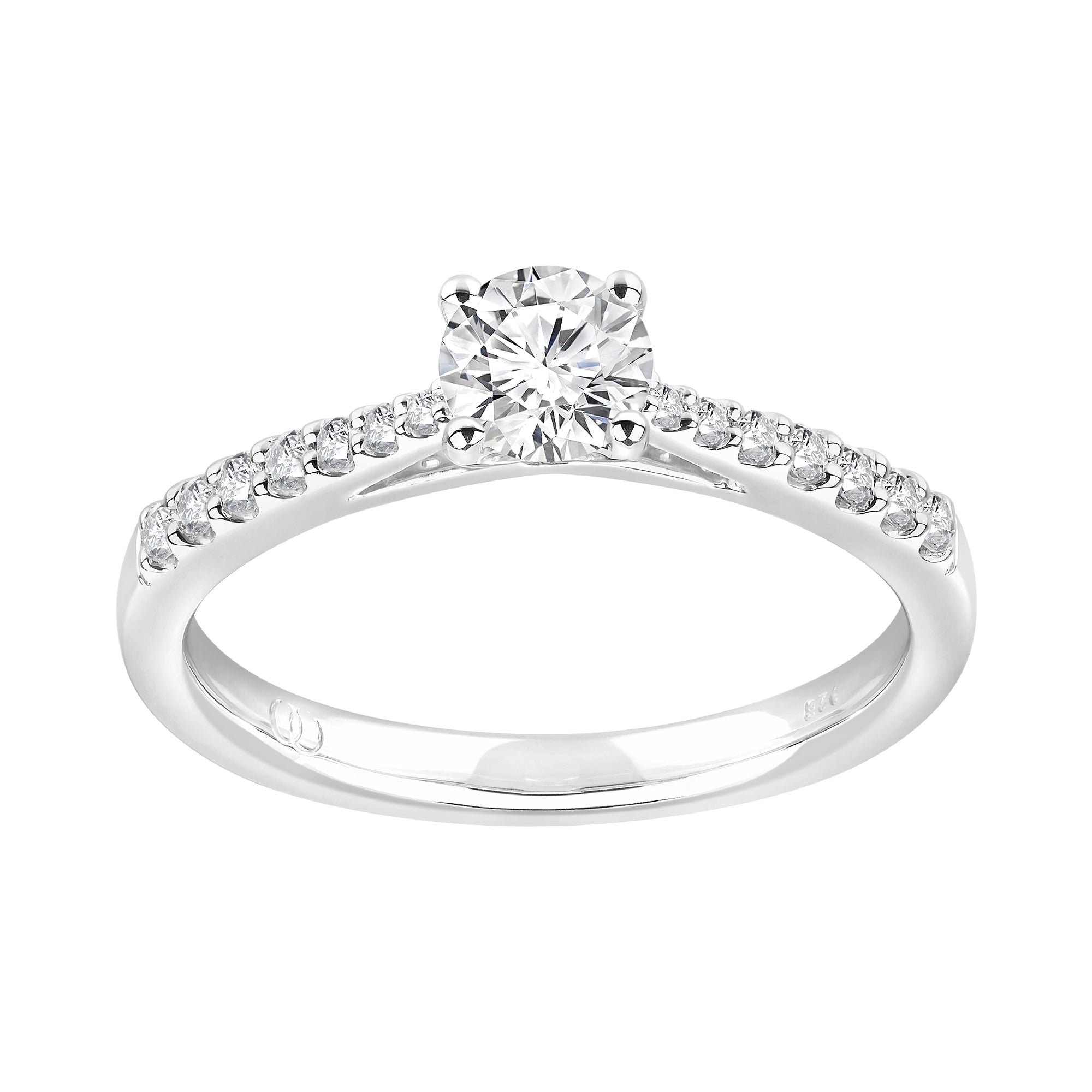 Sterling Silver Cubic Zirconia 0.50ct Ring - AK1035 - Hallmark Jewellers Formby & The Jewellers Bench Widnes