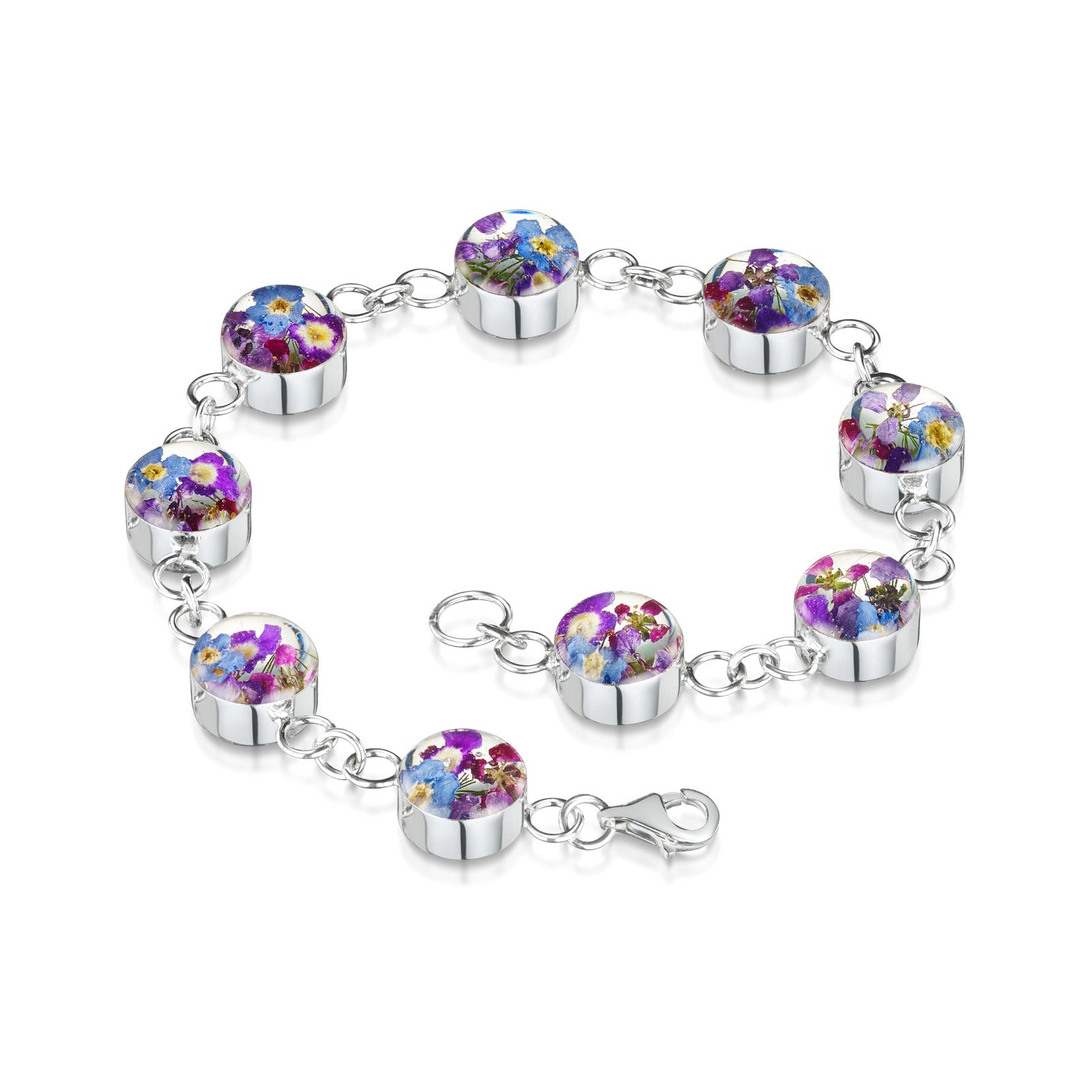 Flower Bracelet - Sterling silver - BLBR01 - Hallmark Jewellers Formby & The Jewellers Bench Widnes