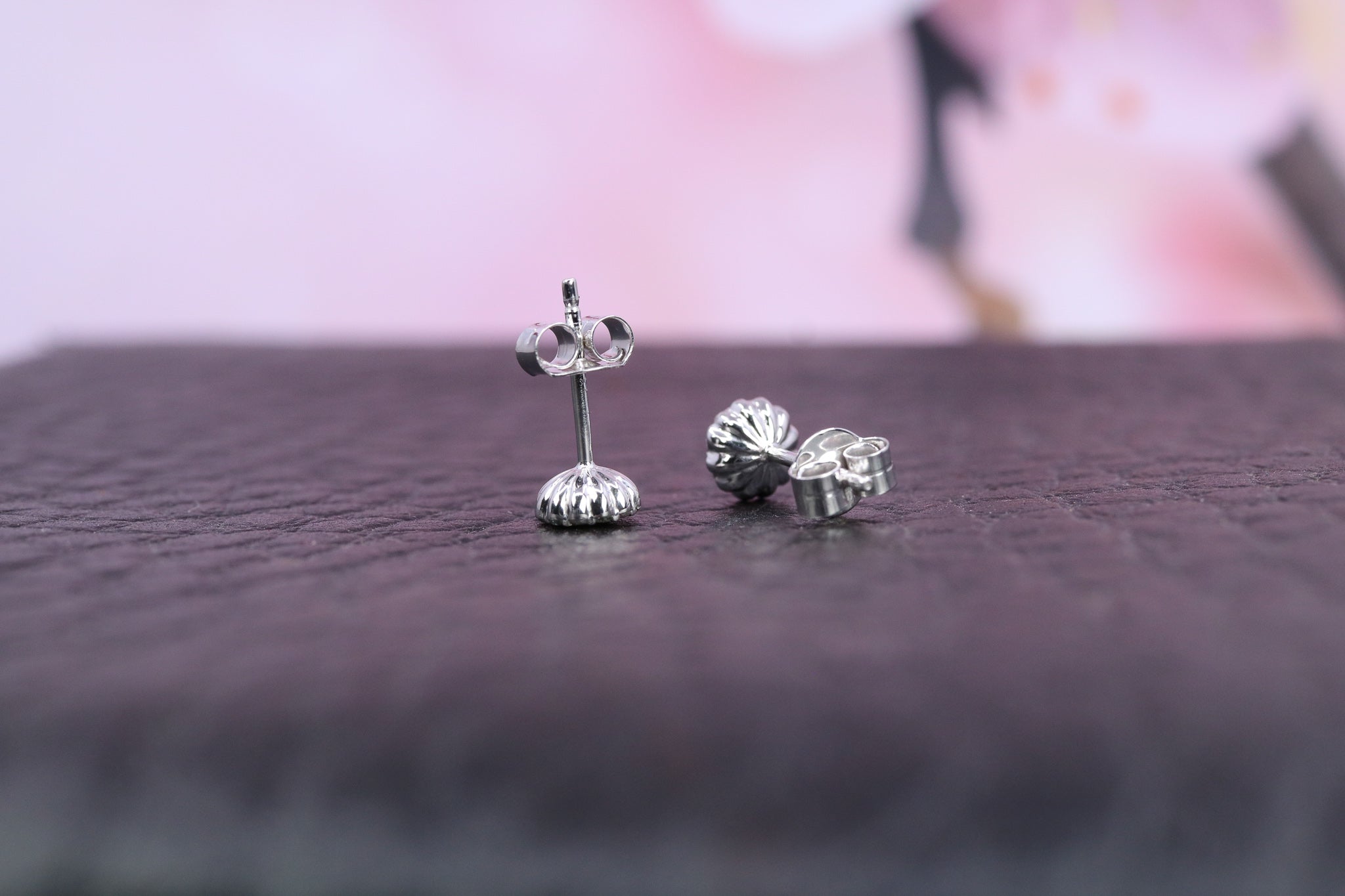 Sterling Silver & April Birthstone Earring - AK1086 - Hallmark Jewellers Formby & The Jewellers Bench Widnes