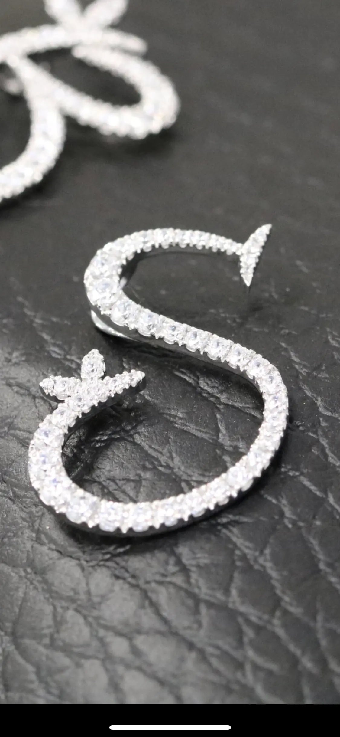 Sterling Silver & Full CZ Initial Large - MJI007 - Hallmark Jewellers Formby & The Jewellers Bench Widnes