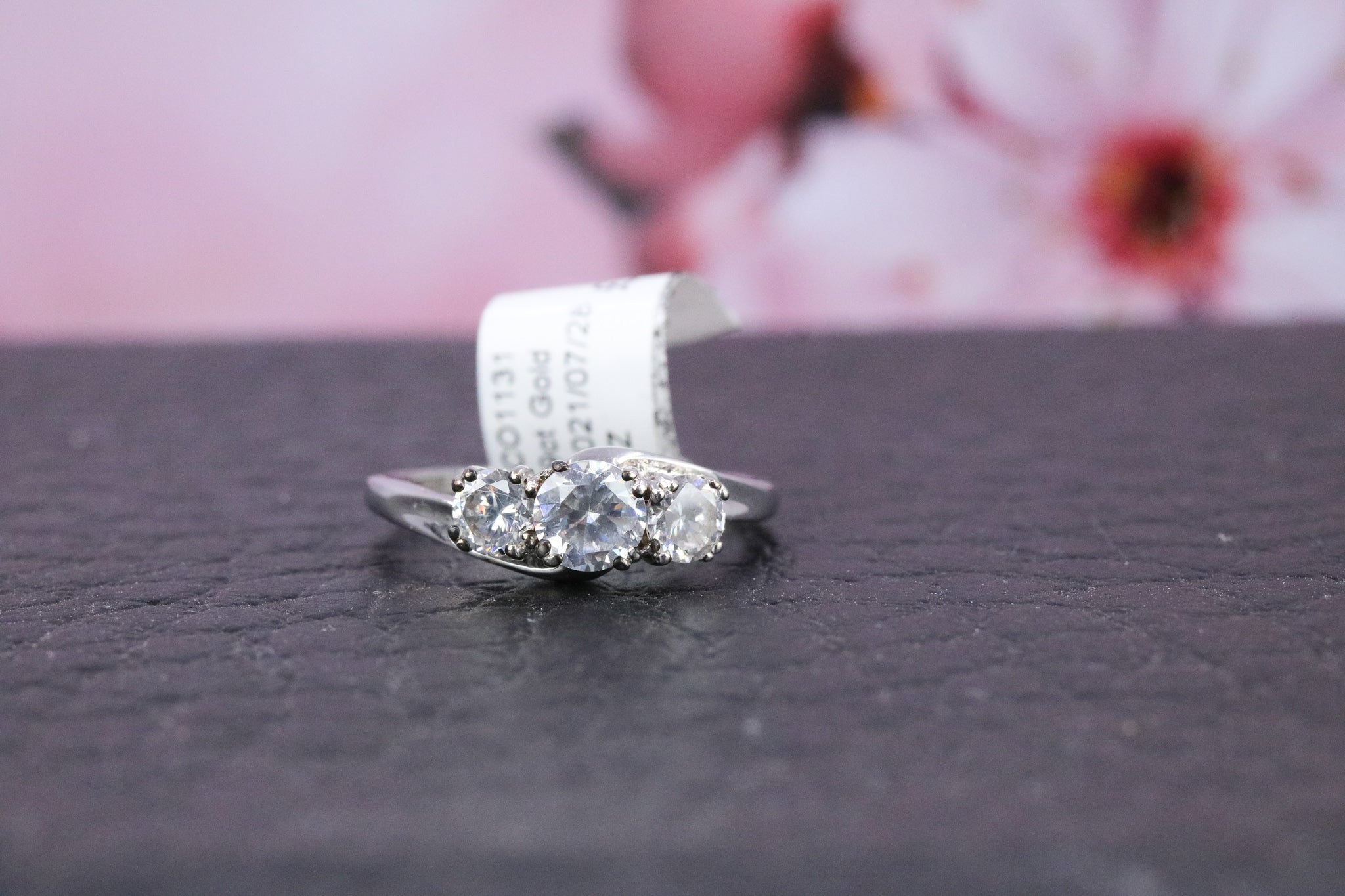 9ct White Gold Cubic Zirconia Ring - CO1131 - Hallmark Jewellers Formby & The Jewellers Bench Widnes