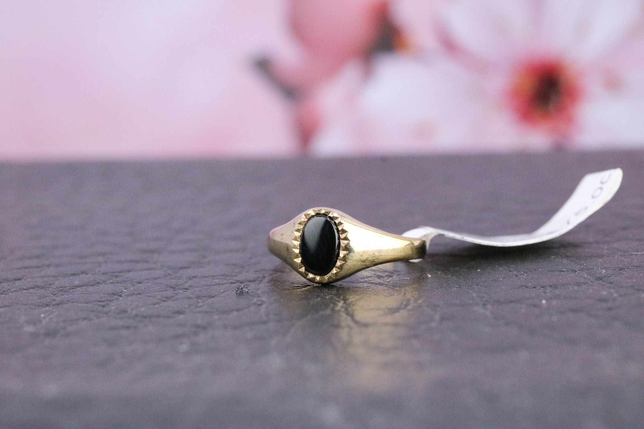 9ct Gold Kids Onyx Ring - CO1265 - Hallmark Jewellers Formby & The Jewellers Bench Widnes