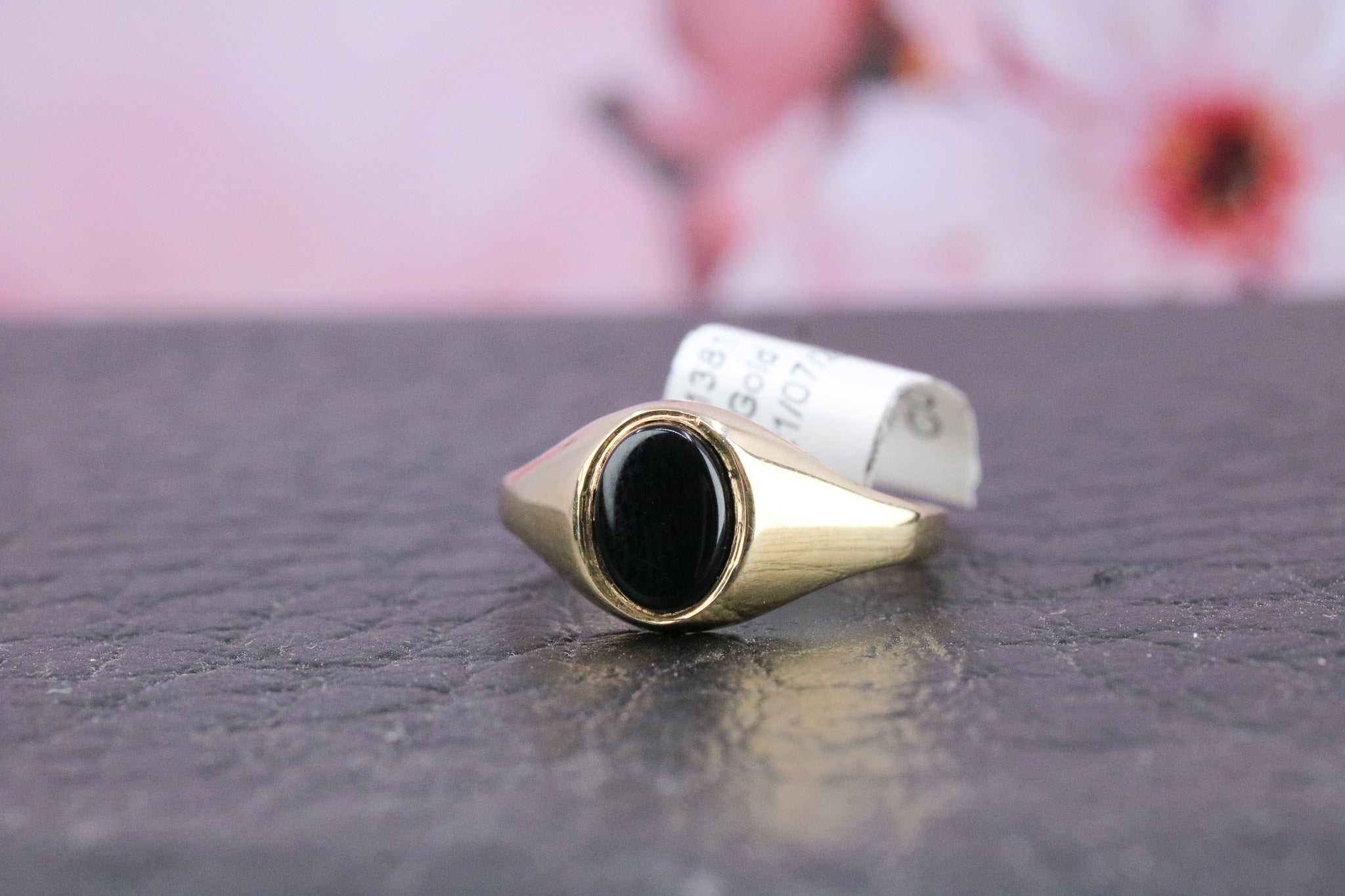 9ct Gold Onyx Ring - CO1381 - Hallmark Jewellers Formby & The Jewellers Bench Widnes