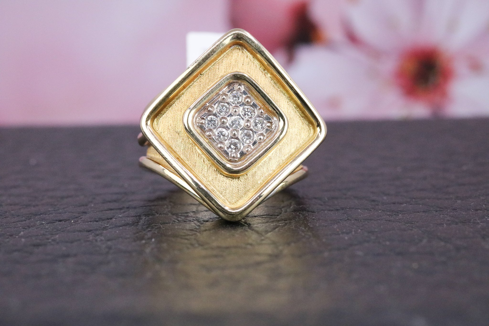 14ct Yellow Gold Diamond Ring - HJ2240 - Hallmark Jewellers Formby & The Jewellers Bench Widnes