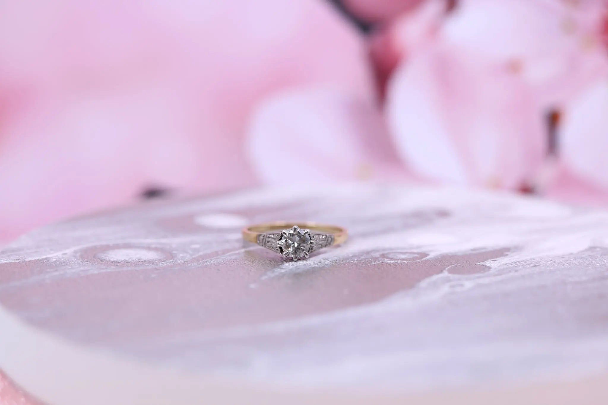 18ct Yellow Gold Diamond Ring 0.35ct - W1821 - Hallmark Jewellers Formby & The Jewellers Bench Widnes