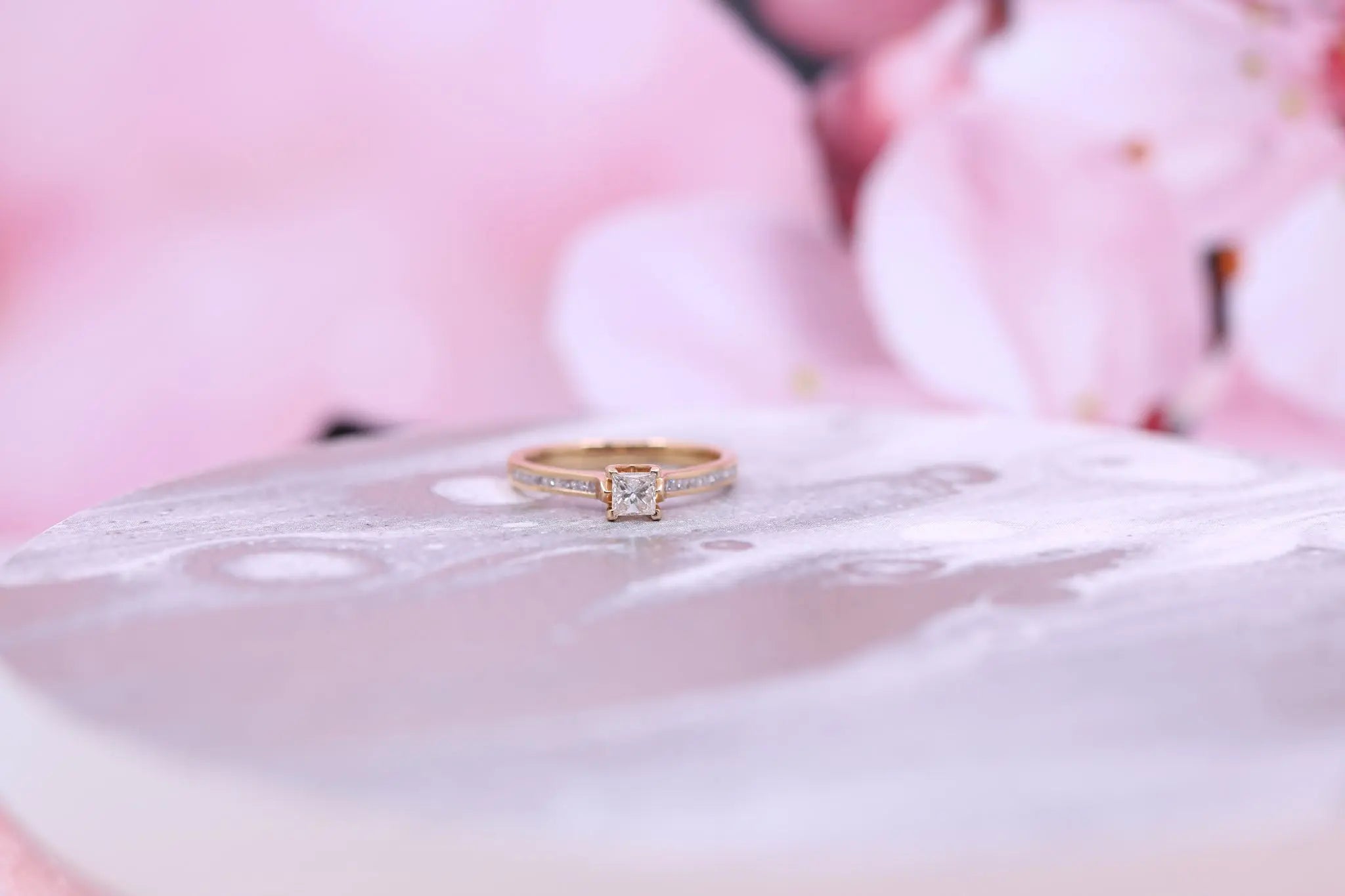 18ct Rose Gold & Diamond Ring 0.44ct - W1853 - Hallmark Jewellers Formby & The Jewellers Bench Widnes