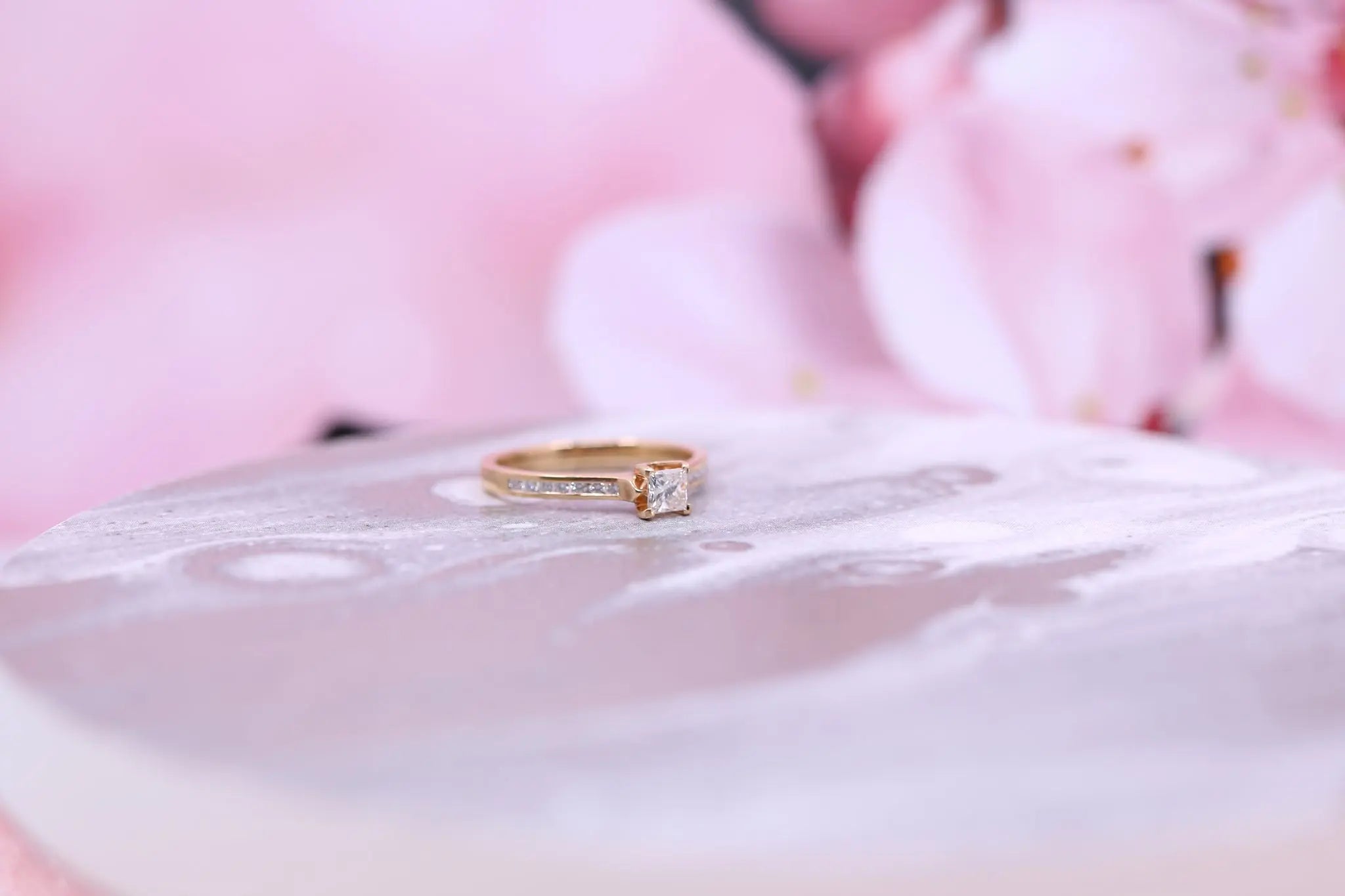 18ct Rose Gold & Diamond Ring 0.44ct - W1853 - Hallmark Jewellers Formby & The Jewellers Bench Widnes