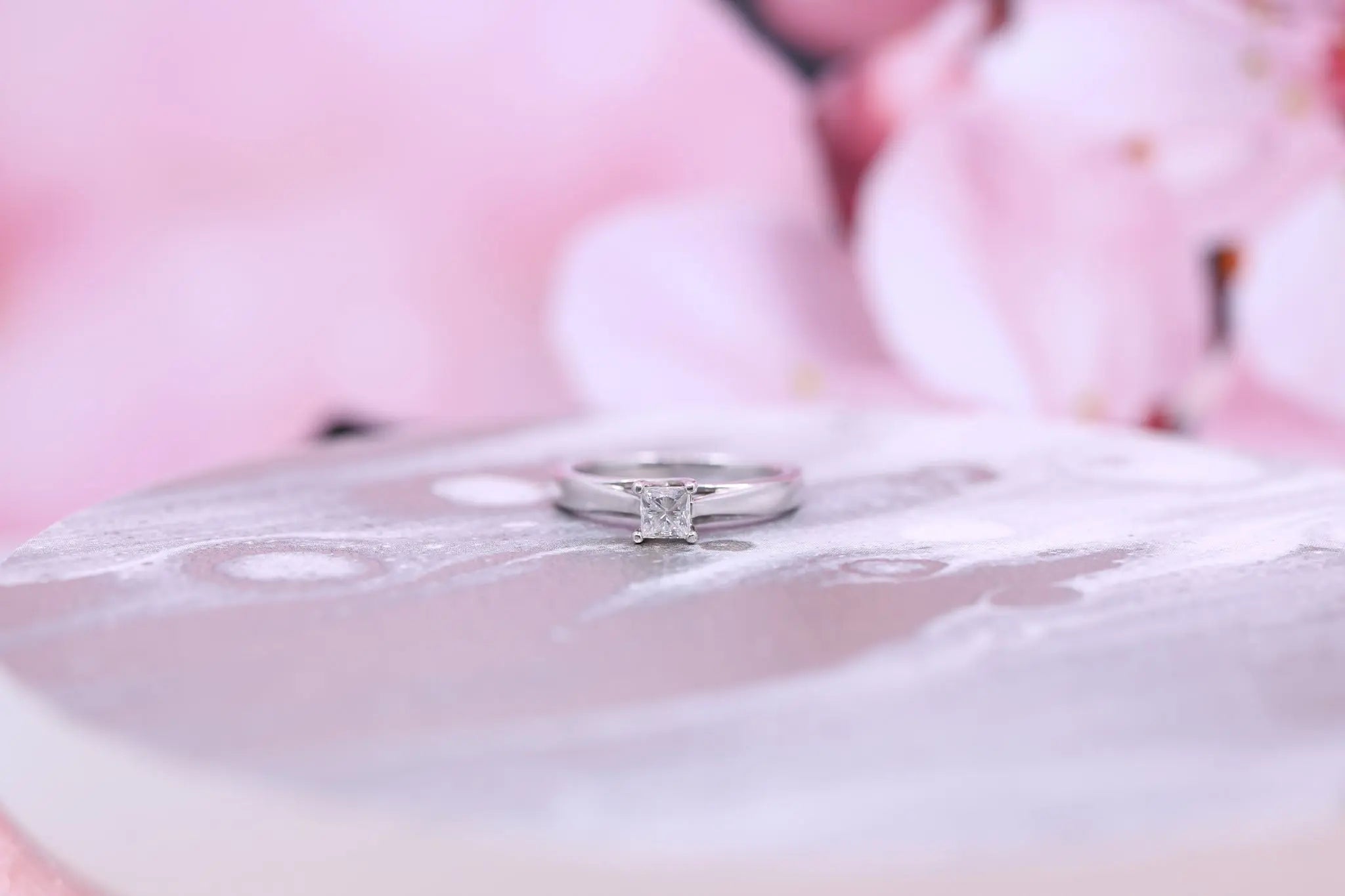 Platinum Diamond Ring 0.45ct - W1855 - Hallmark Jewellers Formby & The Jewellers Bench Widnes