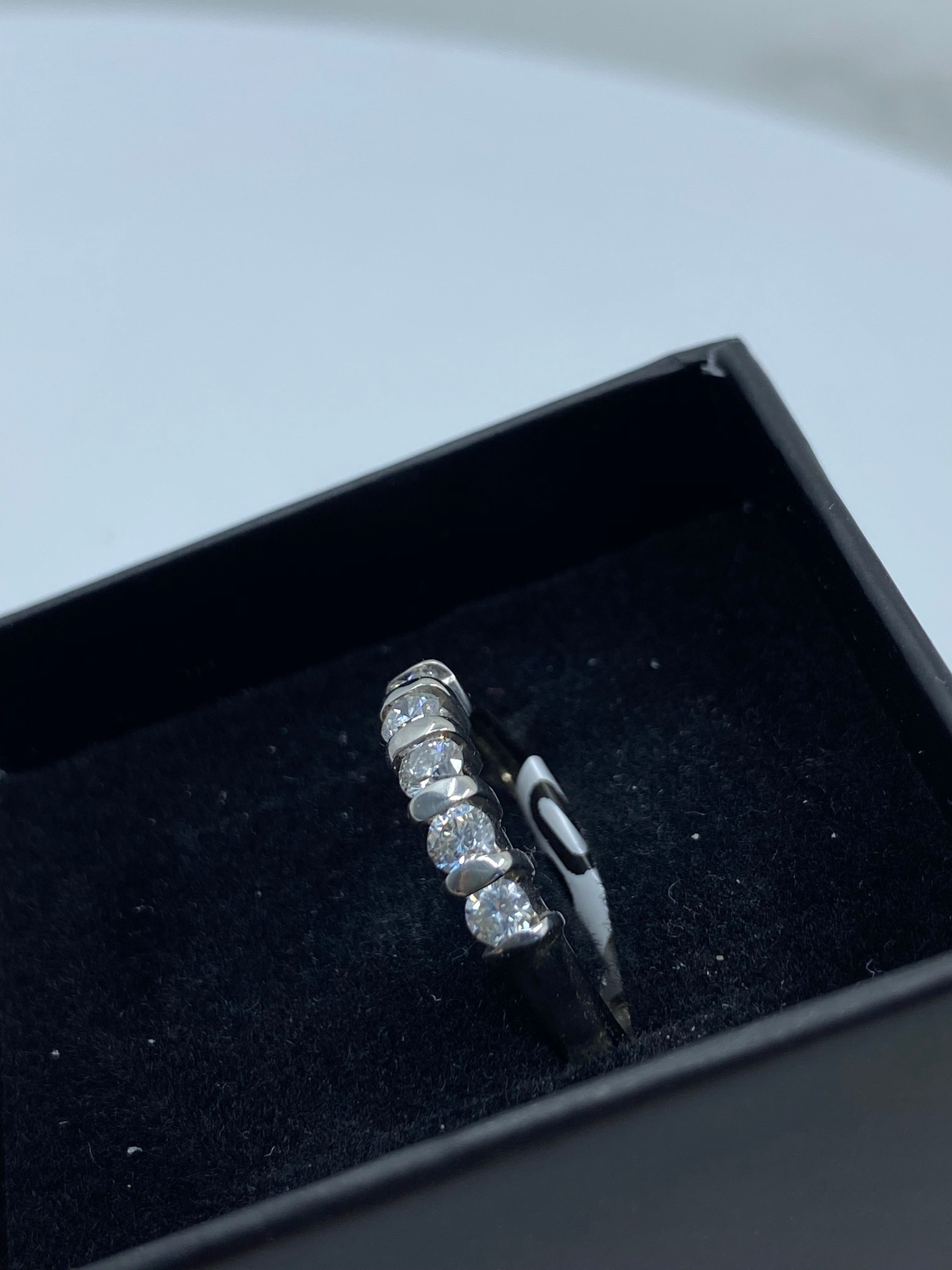 Platinum & Diamond Five Stone 0.50ct - HJ024 - Hallmark Jewellers Formby & The Jewellers Bench Widnes