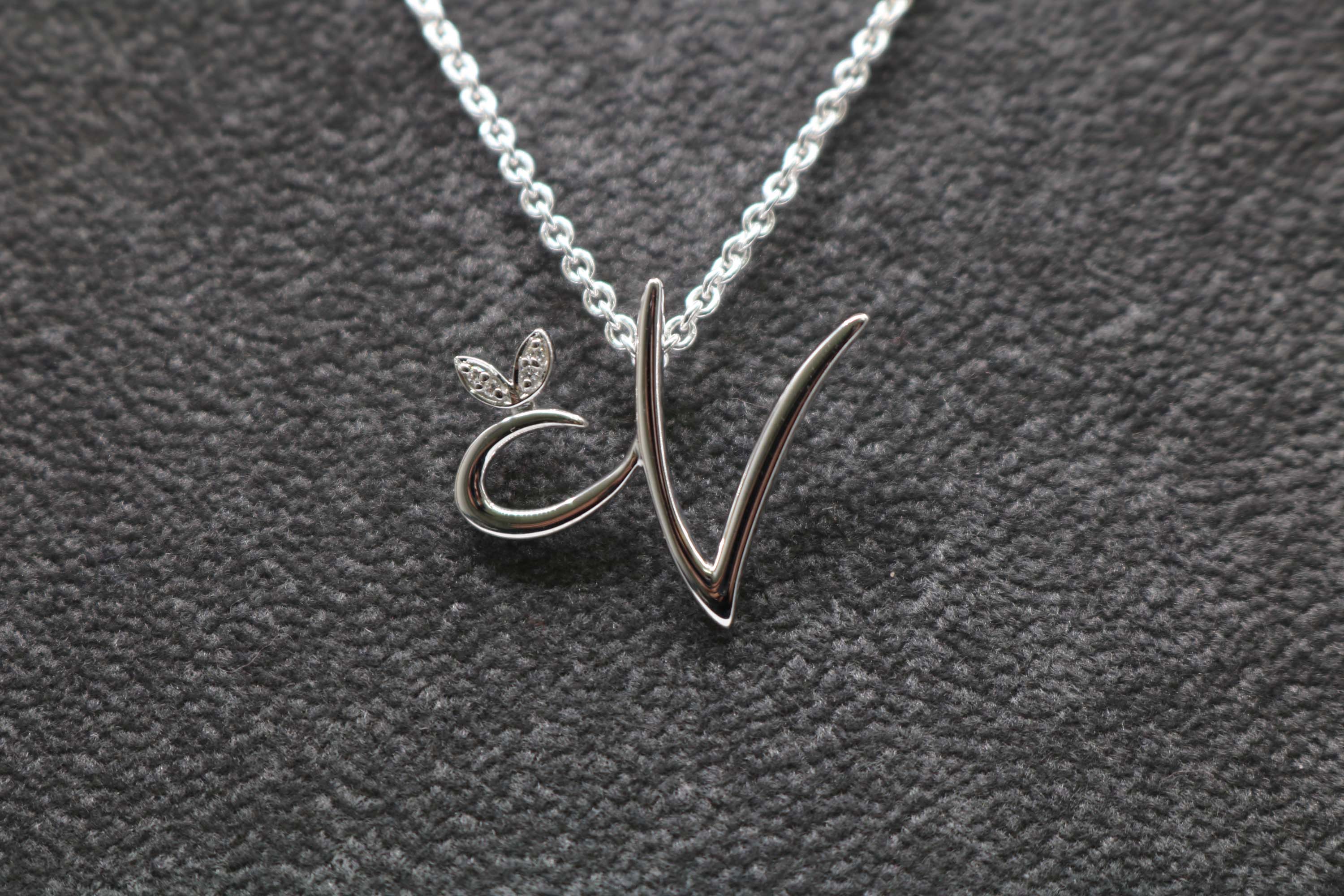 Silver Initial with CZ Detail 18ct Yellow Gold plated - Hallmark Jewellers Formby & The Jewellers Bench Widnes