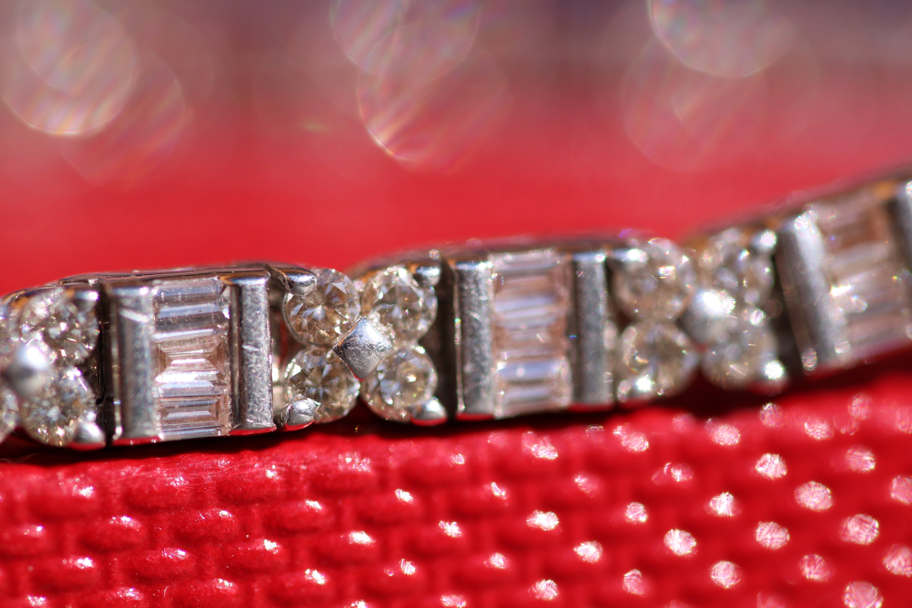 18ct White Gold Diamond Bracelet 4.00ct  - HJ096 - Hallmark Jewellers Formby & The Jewellers Bench Widnes