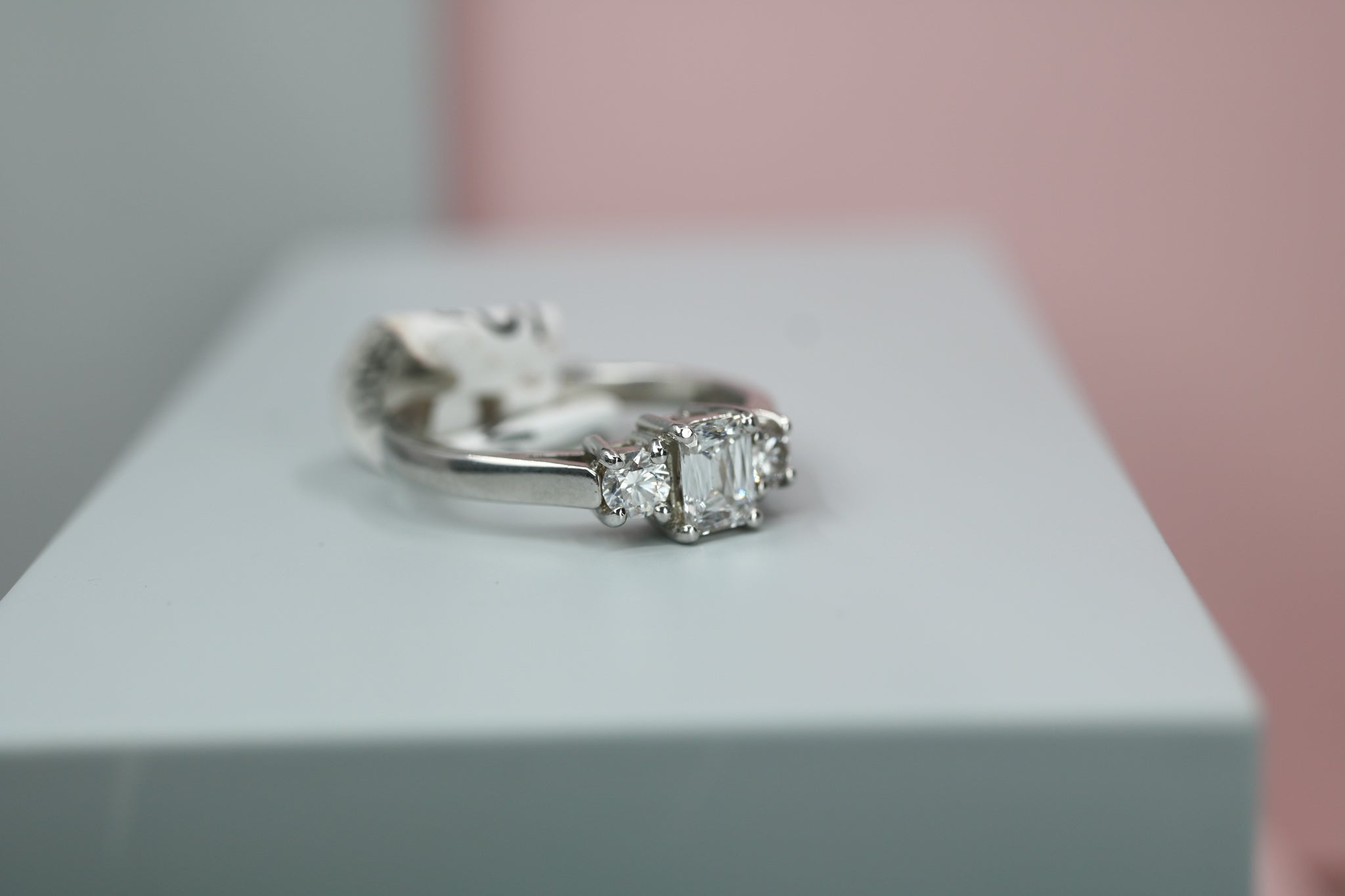 Platinum & Diamond Engagement Ring 0.56ct - HJ020 - Hallmark Jewellers Formby & The Jewellers Bench Widnes