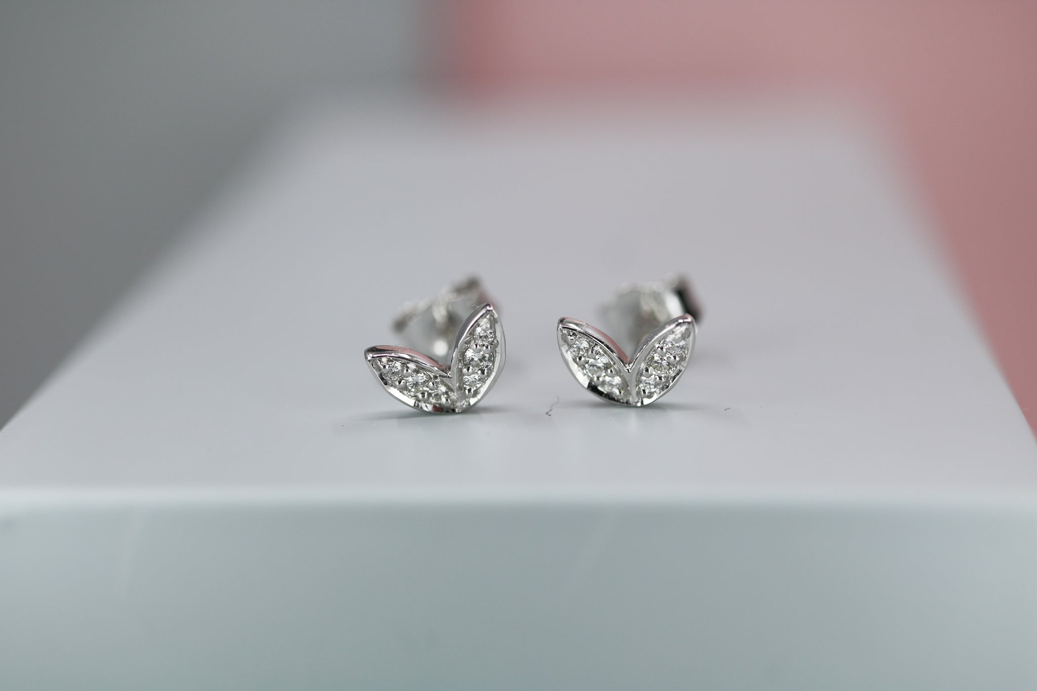 9ct Yellow Gold & Diamond Winged Studs - Hallmark Jewellers Formby & The Jewellers Bench Widnes