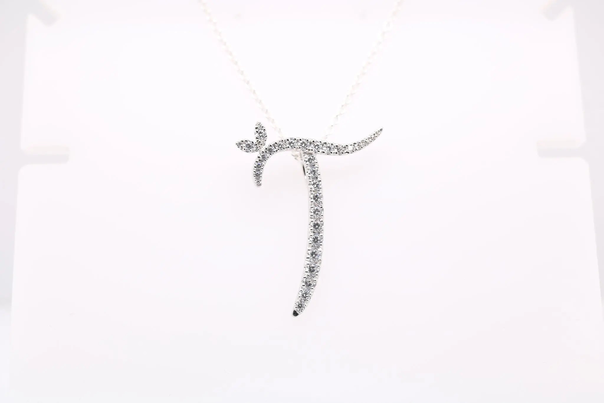 Sterling Silver & Full CZ Initial Large - MJI007 - Hallmark Jewellers Formby & The Jewellers Bench Widnes