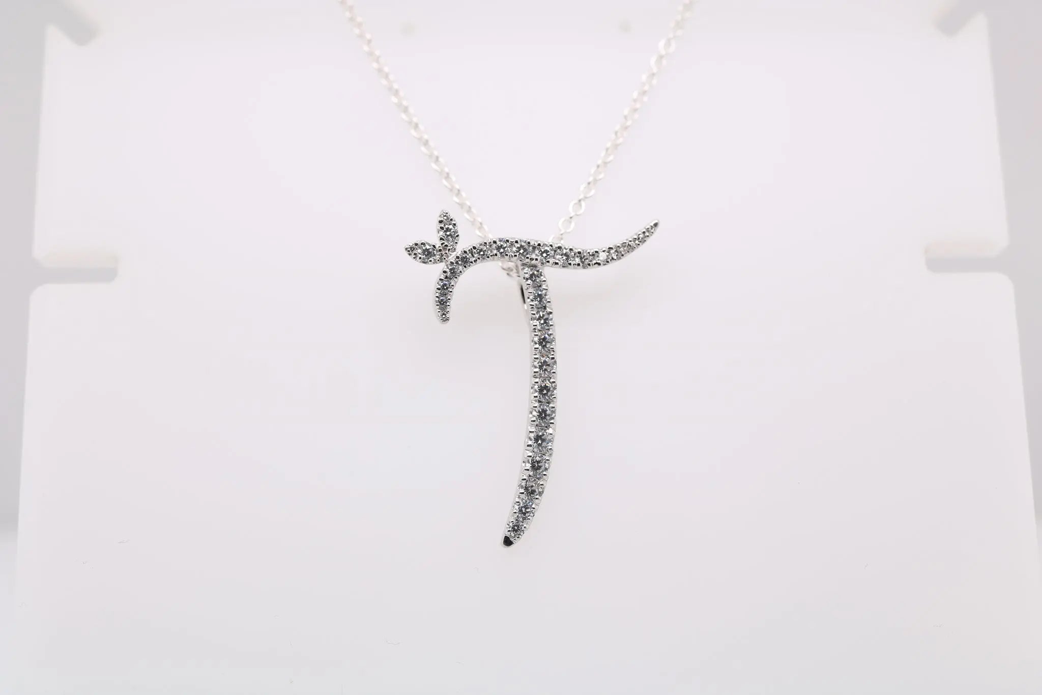 Sterling Silver & Full CZ Initial Large - MJI007 - Hallmark Jewellers Formby & The Jewellers Bench Widnes