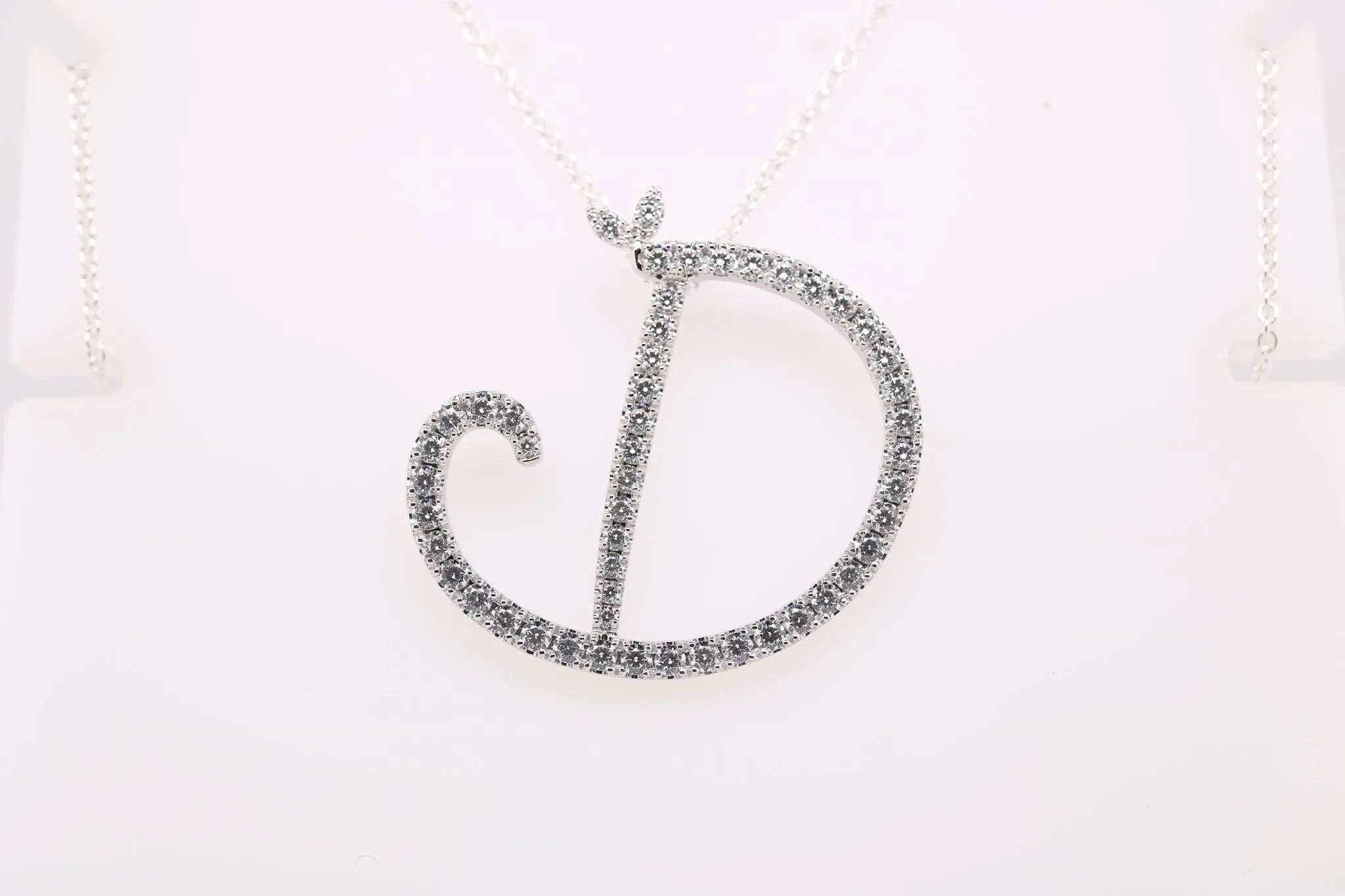 Sterling Silver & Full CZ Initial Large - MJI007 - Hallmark Jewellers Formby & The Jewellers Bench Widnes
