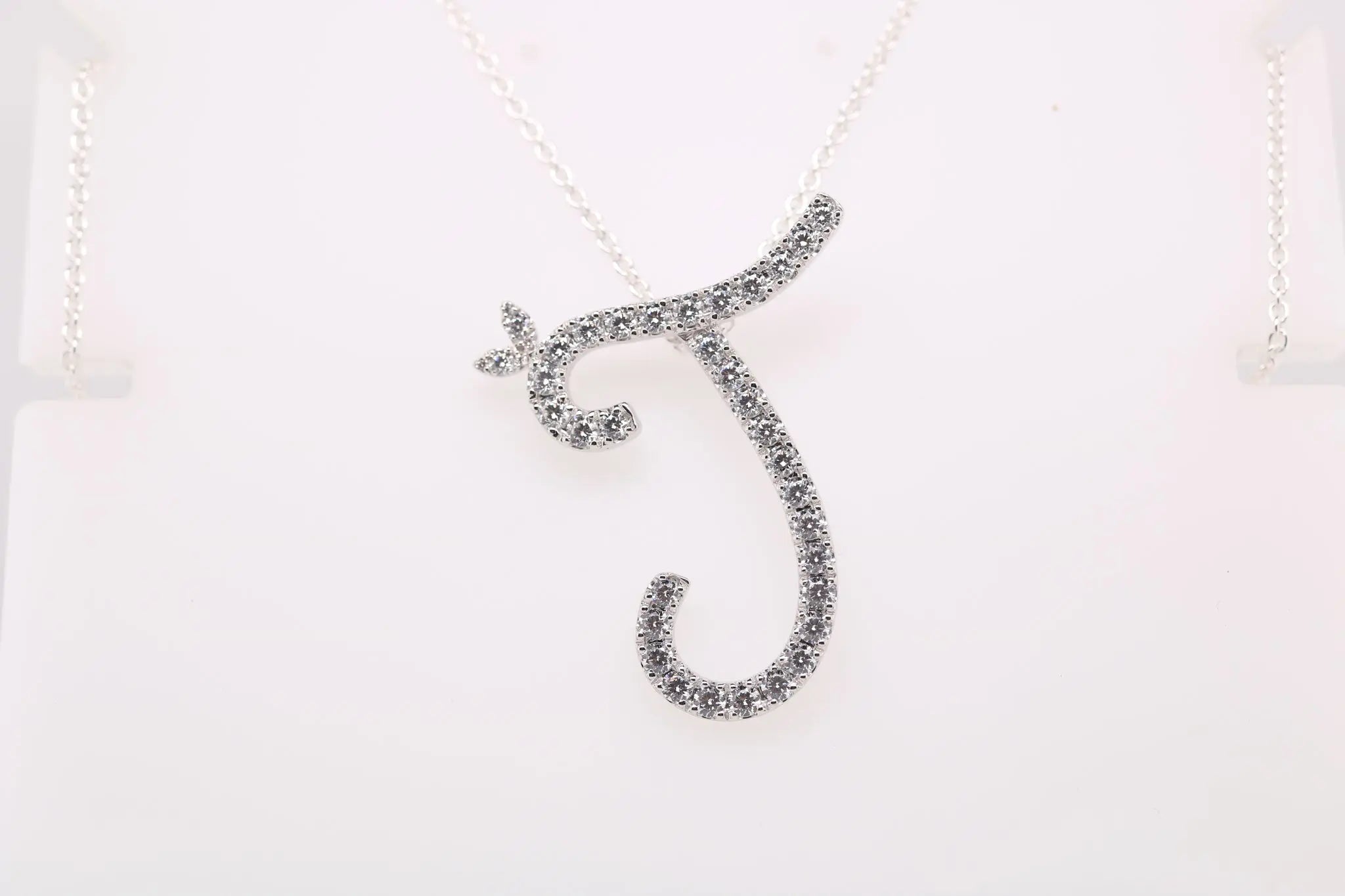 Sterling Silver & Full CZ Initial Large - MJI007 - Hallmark Jewellers Formby & The Jewellers Bench Widnes