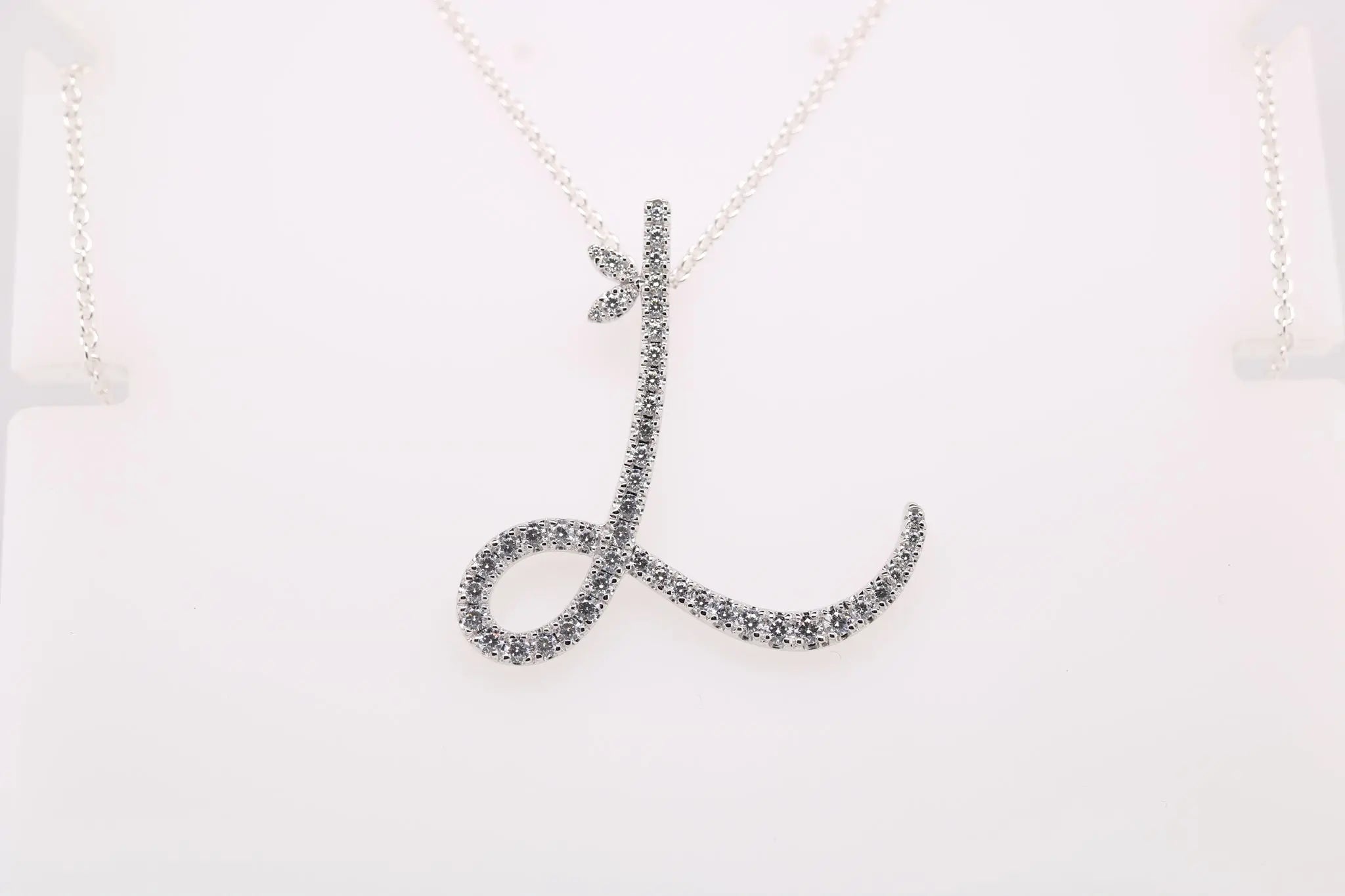 Sterling Silver & Full CZ Initial Large - MJI007 - Hallmark Jewellers Formby & The Jewellers Bench Widnes