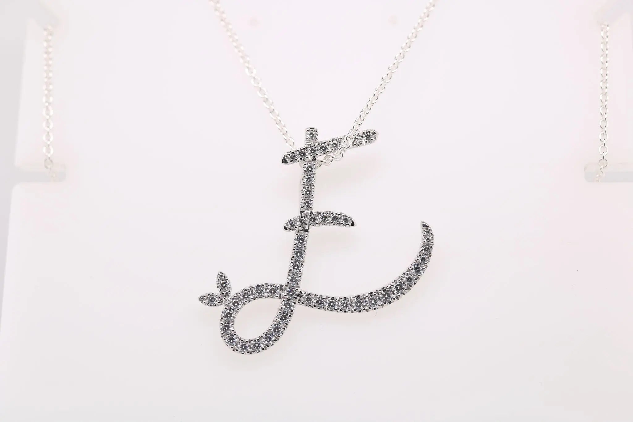 Sterling Silver & Full CZ Initial Large - MJI007 - Hallmark Jewellers Formby & The Jewellers Bench Widnes