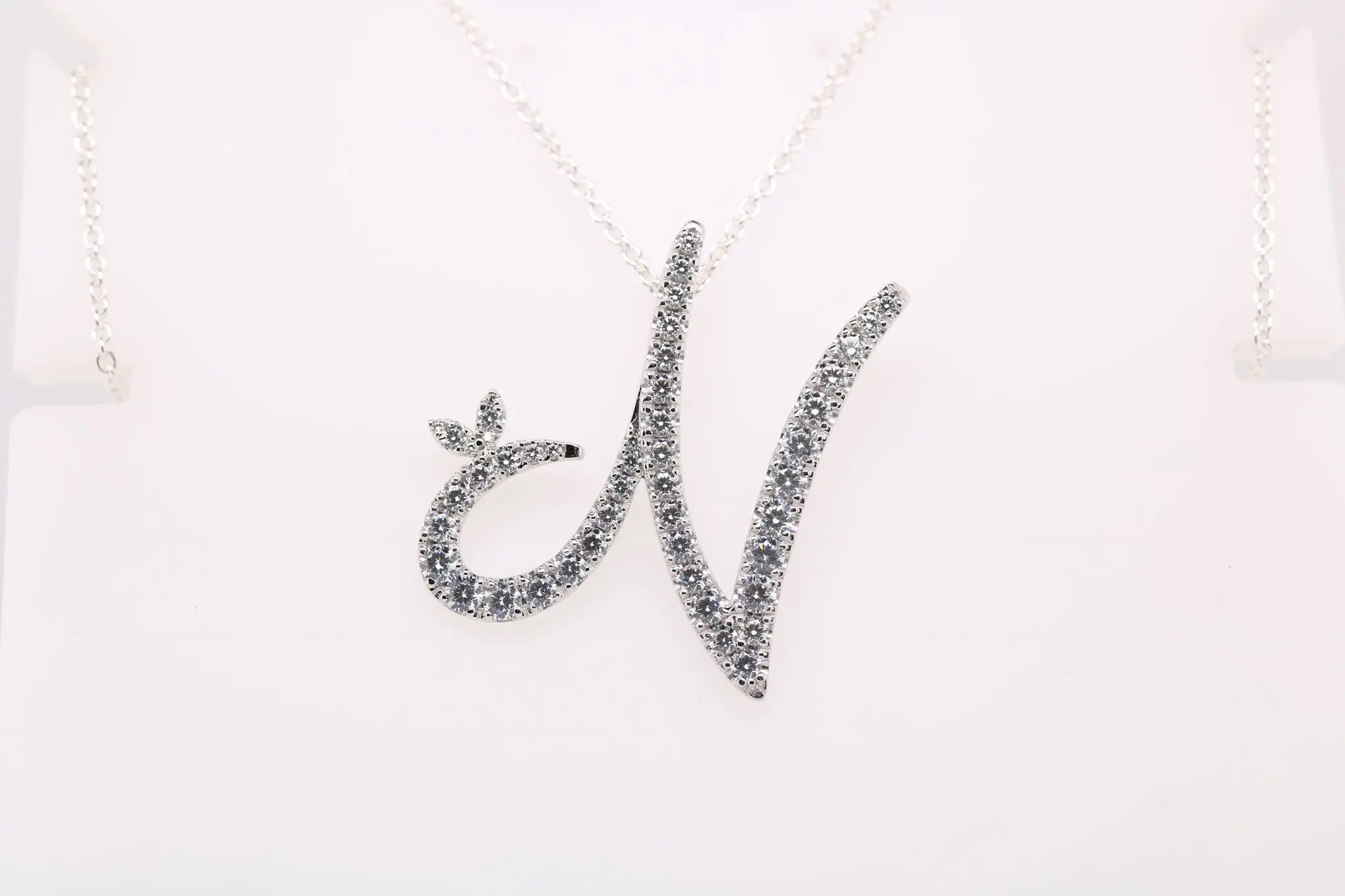 Sterling Silver & Full CZ Initial Large - MJI007 - Hallmark Jewellers Formby & The Jewellers Bench Widnes