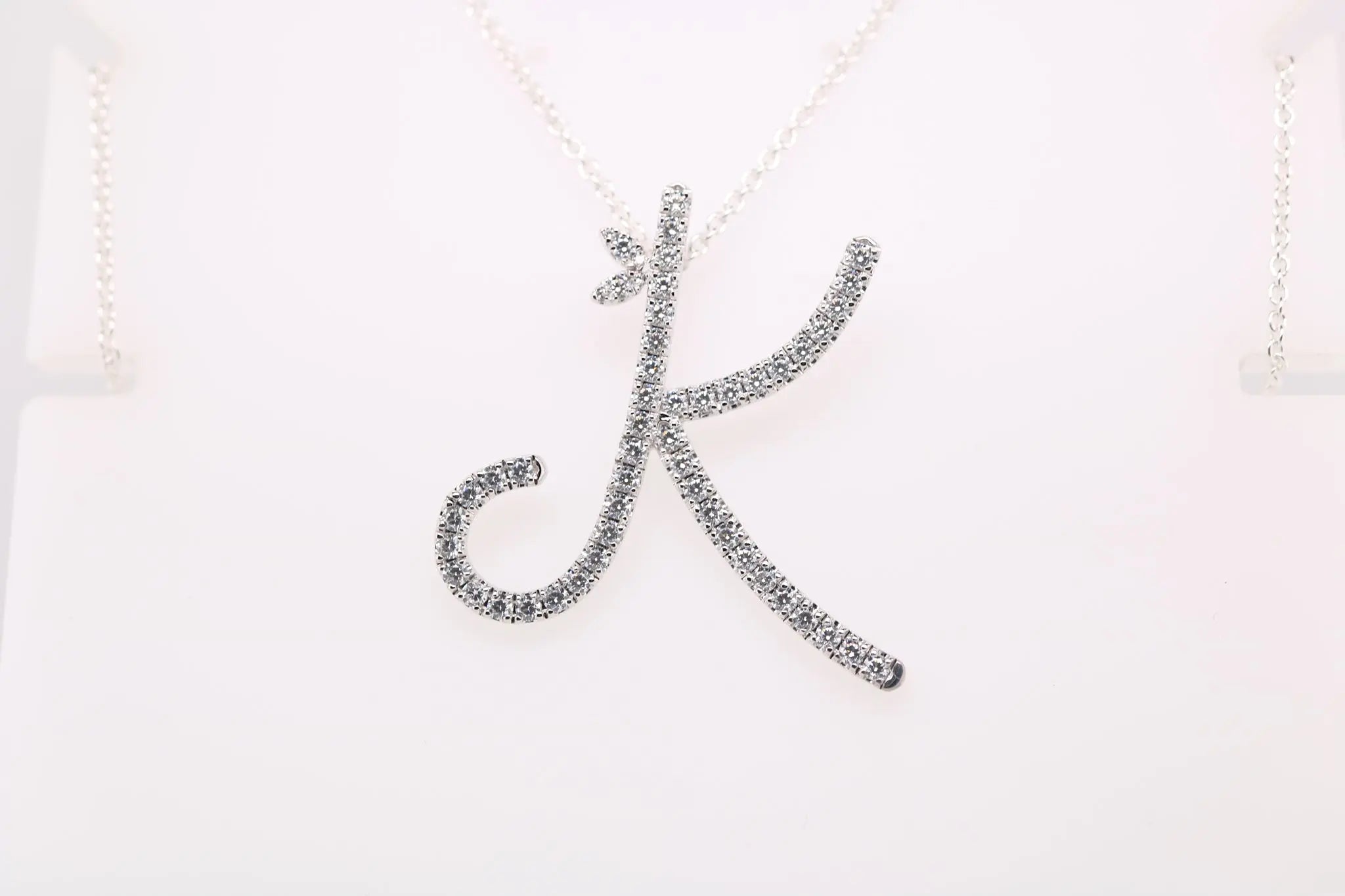 Sterling Silver & Full CZ Initial Large - MJI007 - Hallmark Jewellers Formby & The Jewellers Bench Widnes