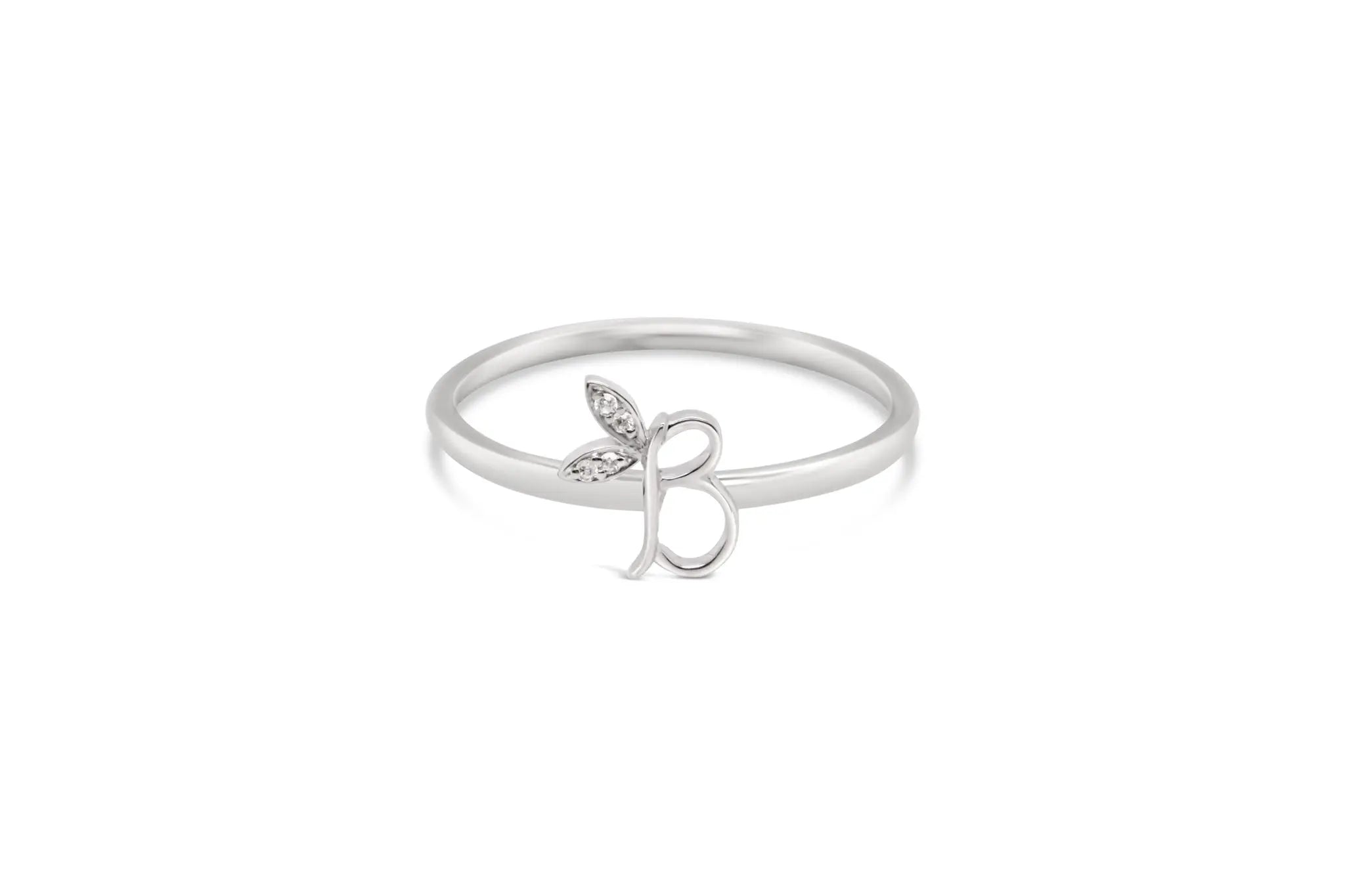 Sterling Silver Initial ring - MJI006 - Hallmark Jewellers Formby & The Jewellers Bench Widnes