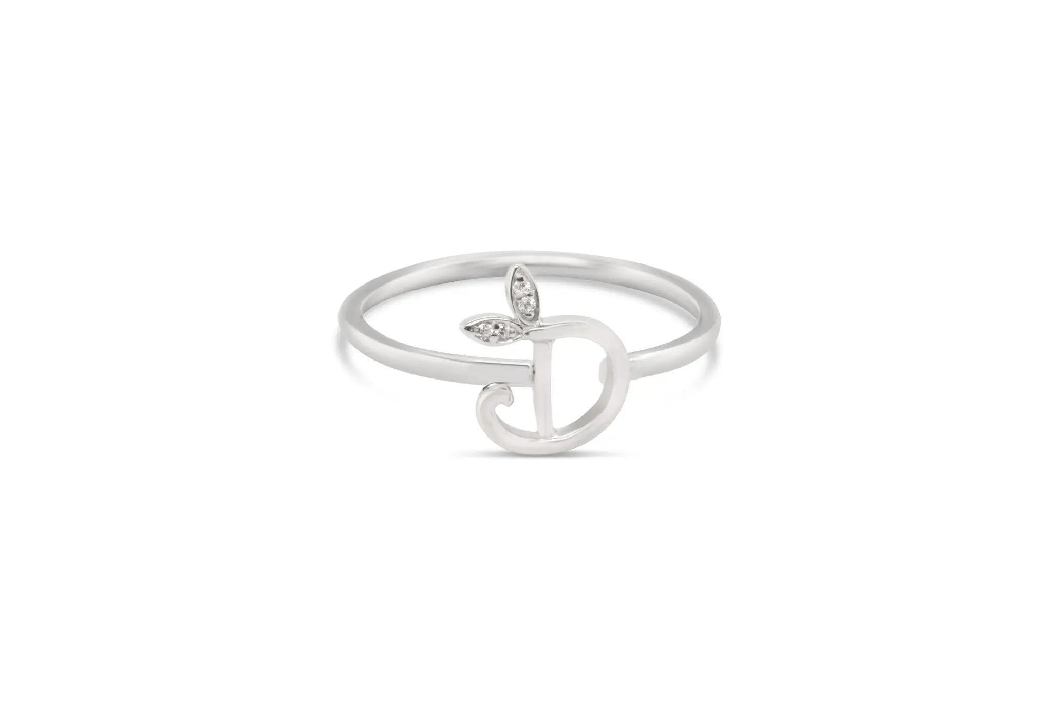 Sterling Silver Initial ring - MJI006 - Hallmark Jewellers Formby & The Jewellers Bench Widnes