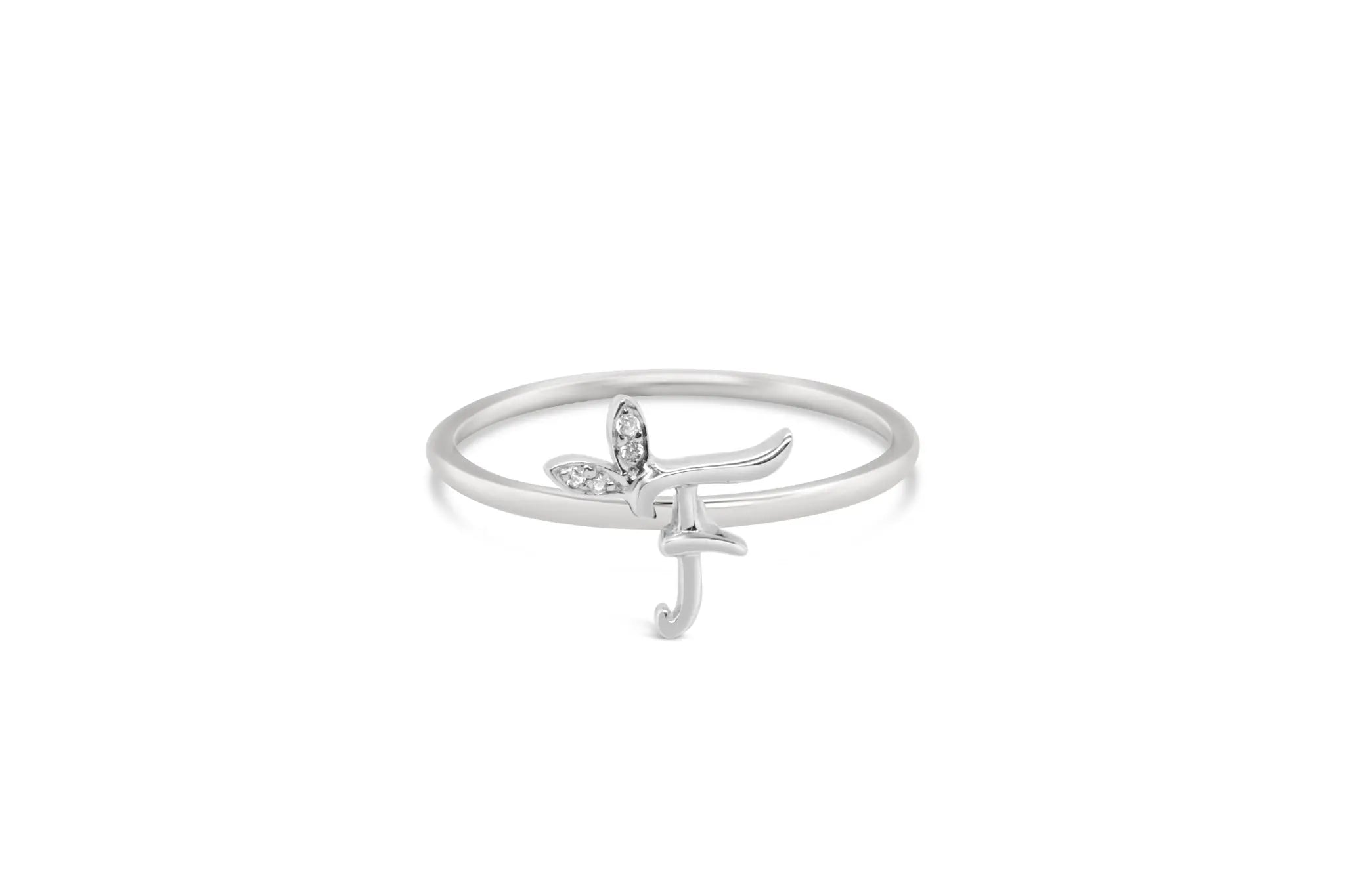 Sterling Silver Initial ring - MJI006 - Hallmark Jewellers Formby & The Jewellers Bench Widnes