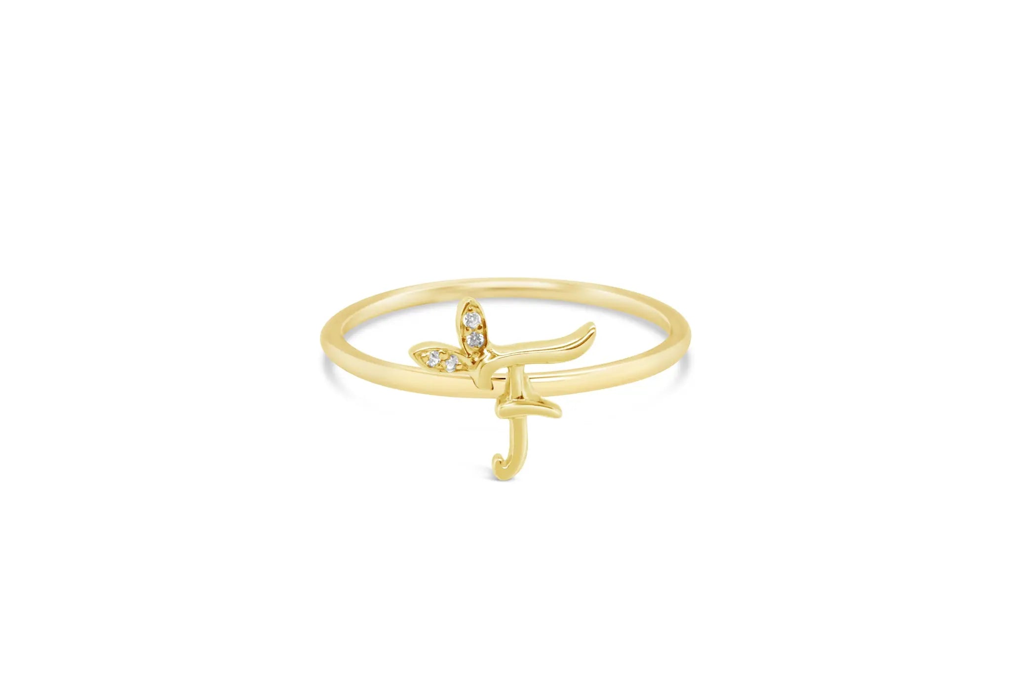 Sterling Silver Initial ring - MJI006 - Hallmark Jewellers Formby & The Jewellers Bench Widnes