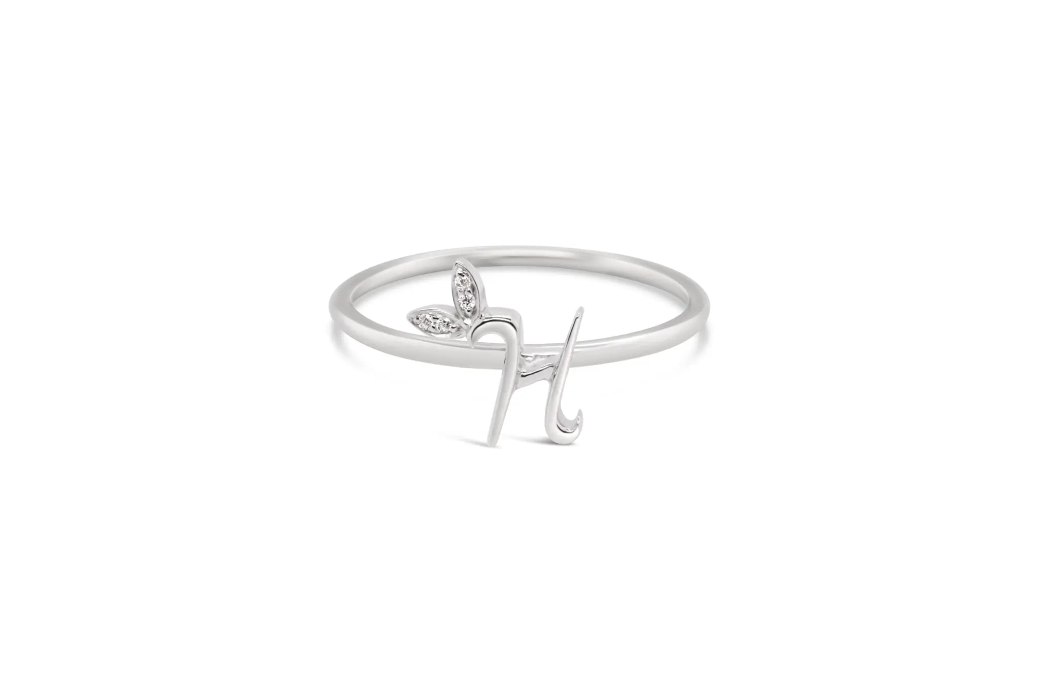 Sterling Silver Initial ring - MJI006 - Hallmark Jewellers Formby & The Jewellers Bench Widnes
