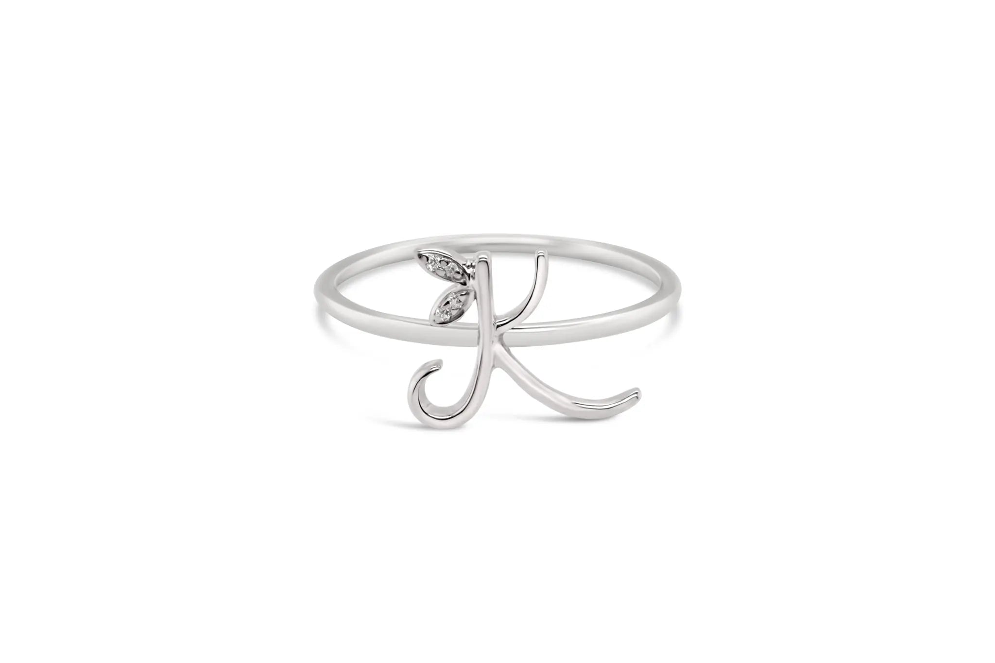Sterling Silver Initial ring - MJI006 - Hallmark Jewellers Formby & The Jewellers Bench Widnes
