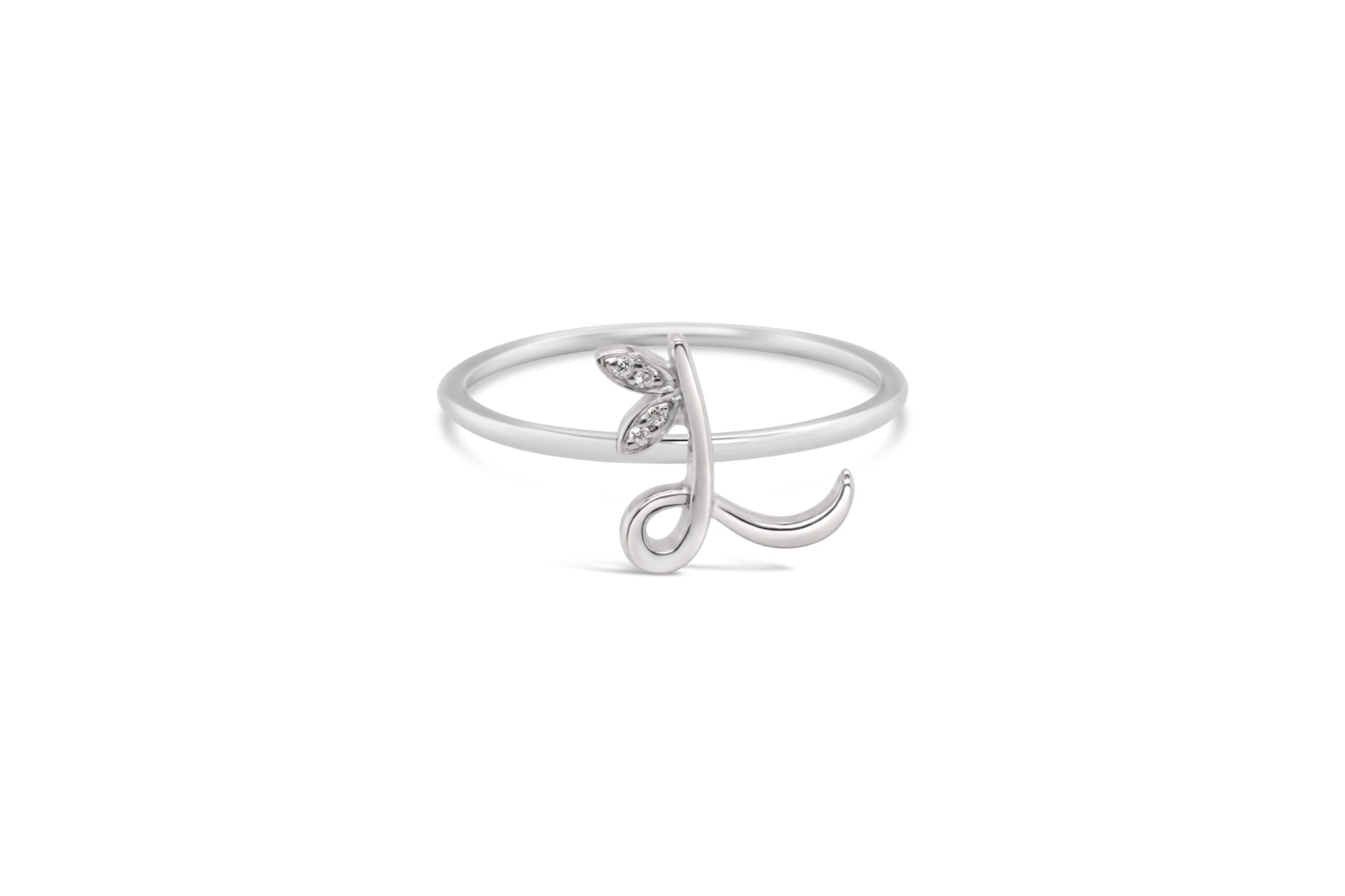 Sterling Silver Initial ring - MJI006 - Hallmark Jewellers Formby & The Jewellers Bench Widnes