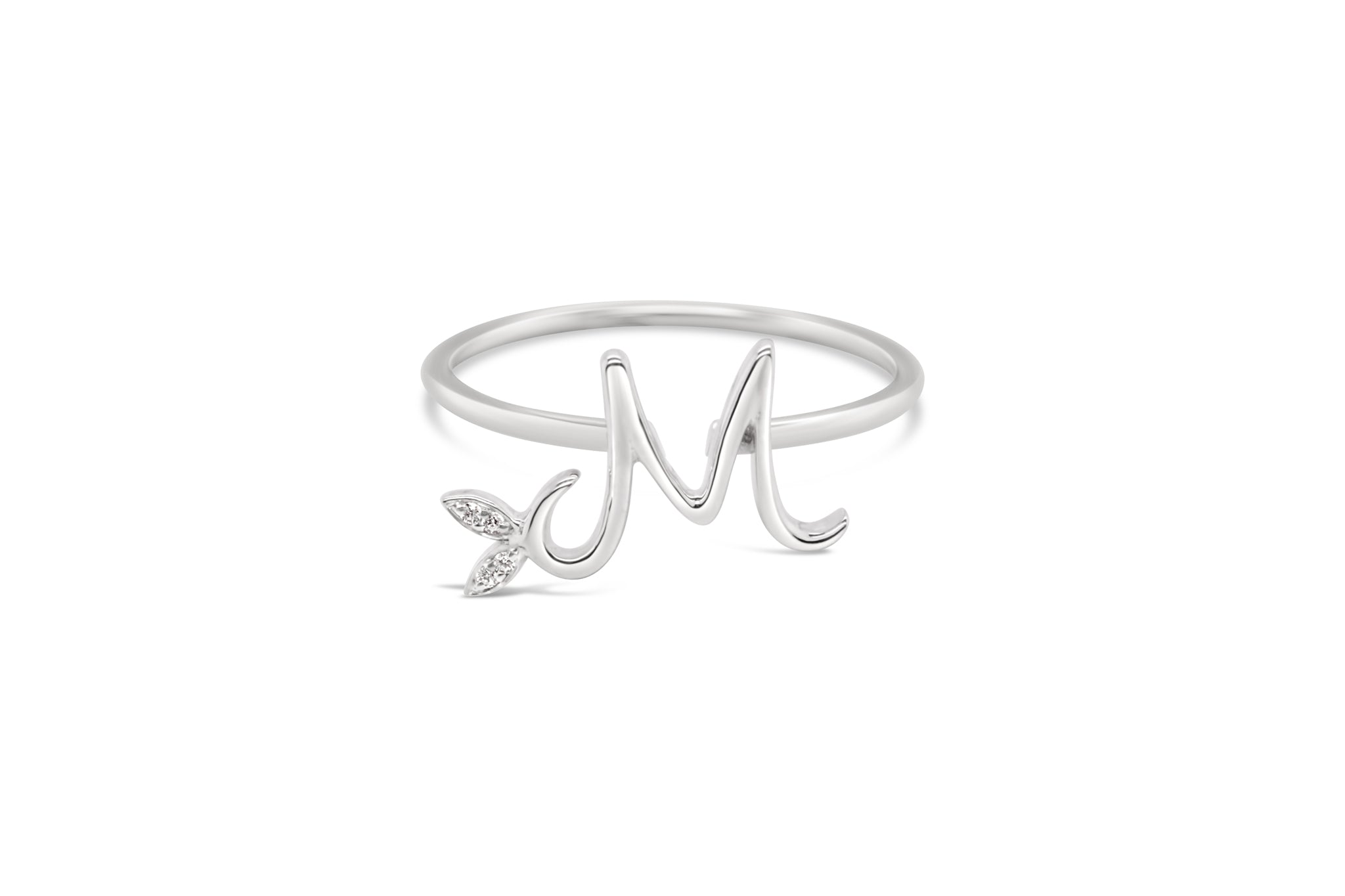 Sterling Silver Initial ring - MJI006 - Hallmark Jewellers Formby & The Jewellers Bench Widnes