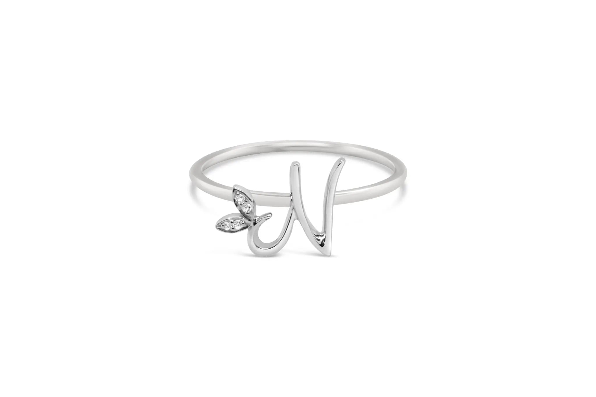 Sterling Silver Initial ring - MJI006 - Hallmark Jewellers Formby & The Jewellers Bench Widnes