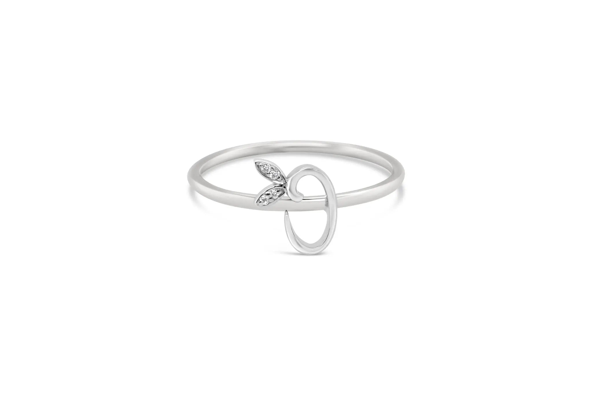 Sterling Silver Initial ring - MJI006 - Hallmark Jewellers Formby & The Jewellers Bench Widnes
