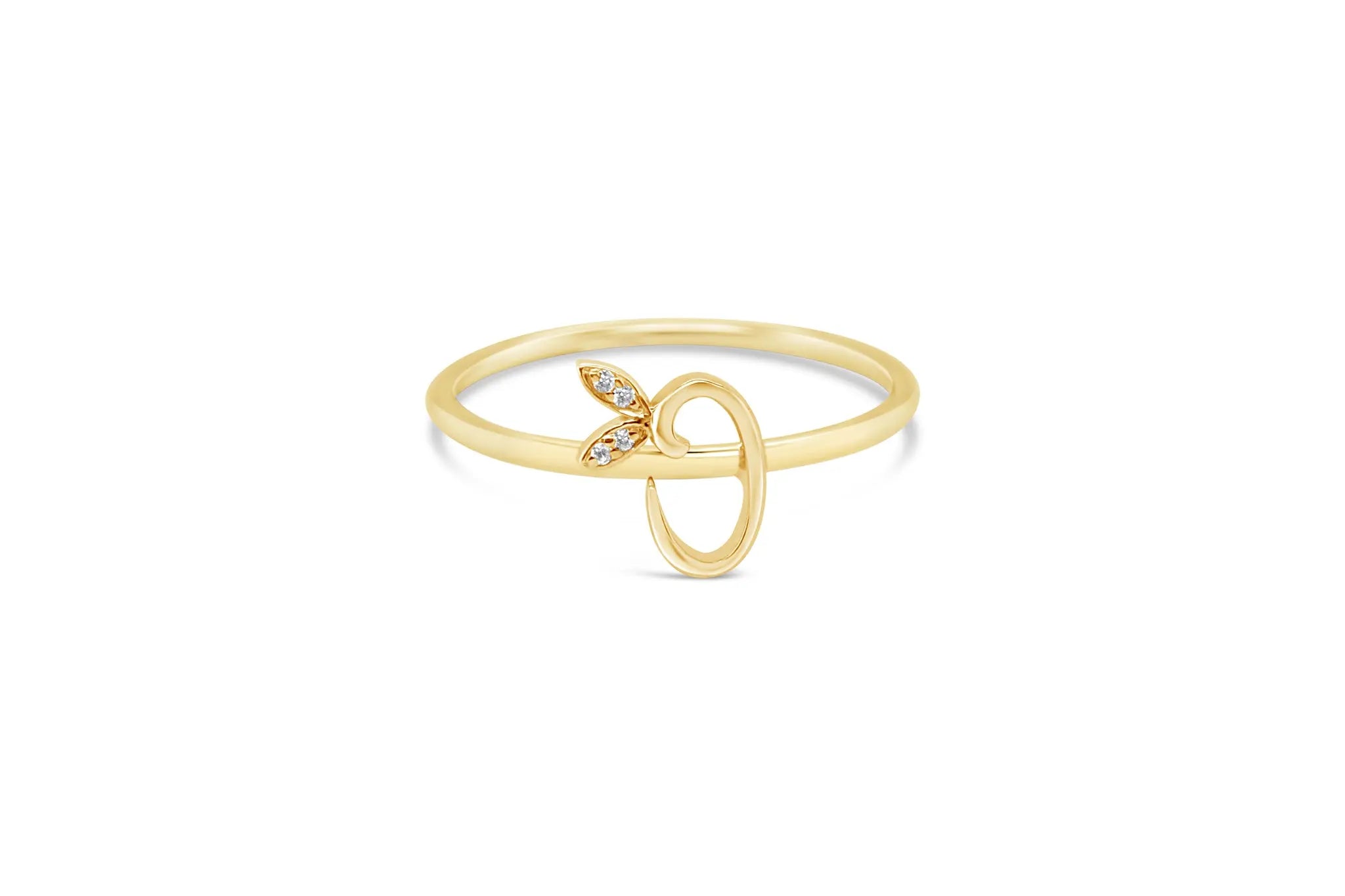 Sterling Silver Initial ring - MJI006 - Hallmark Jewellers Formby & The Jewellers Bench Widnes