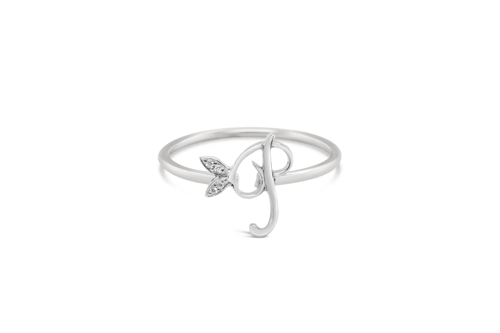 Sterling Silver Initial ring - MJI006 - Hallmark Jewellers Formby & The Jewellers Bench Widnes