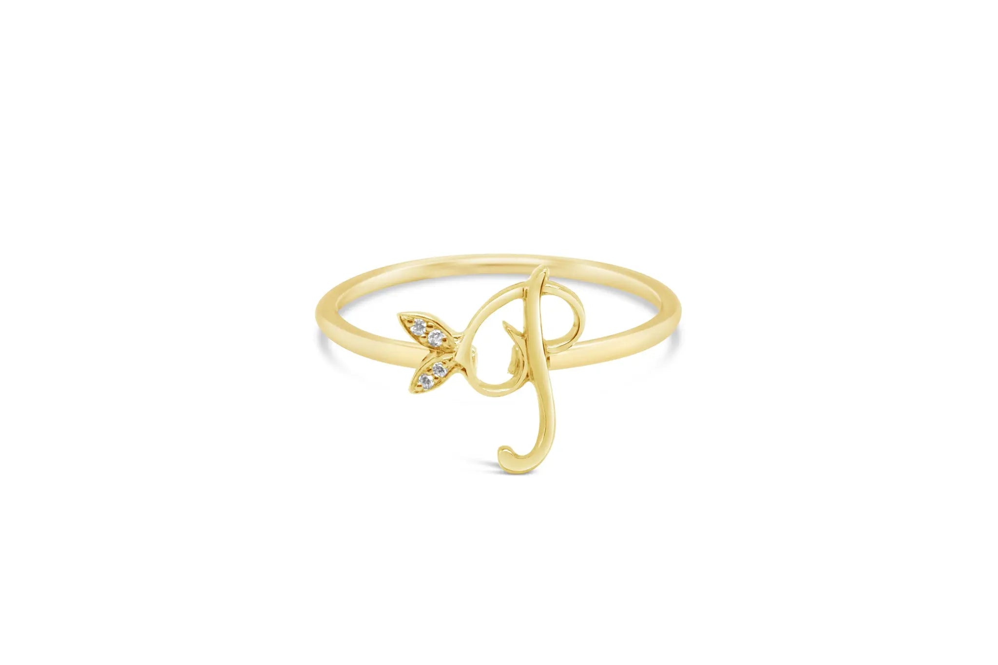 Sterling Silver Initial ring - MJI006 - Hallmark Jewellers Formby & The Jewellers Bench Widnes