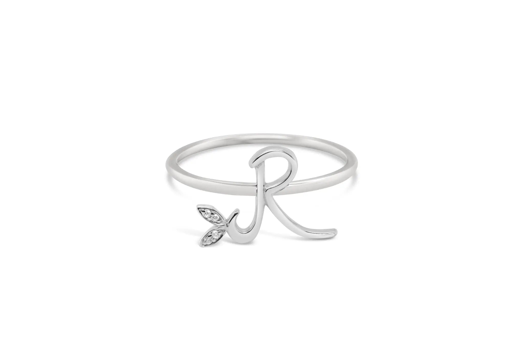 Sterling Silver Initial ring - MJI006 - Hallmark Jewellers Formby & The Jewellers Bench Widnes