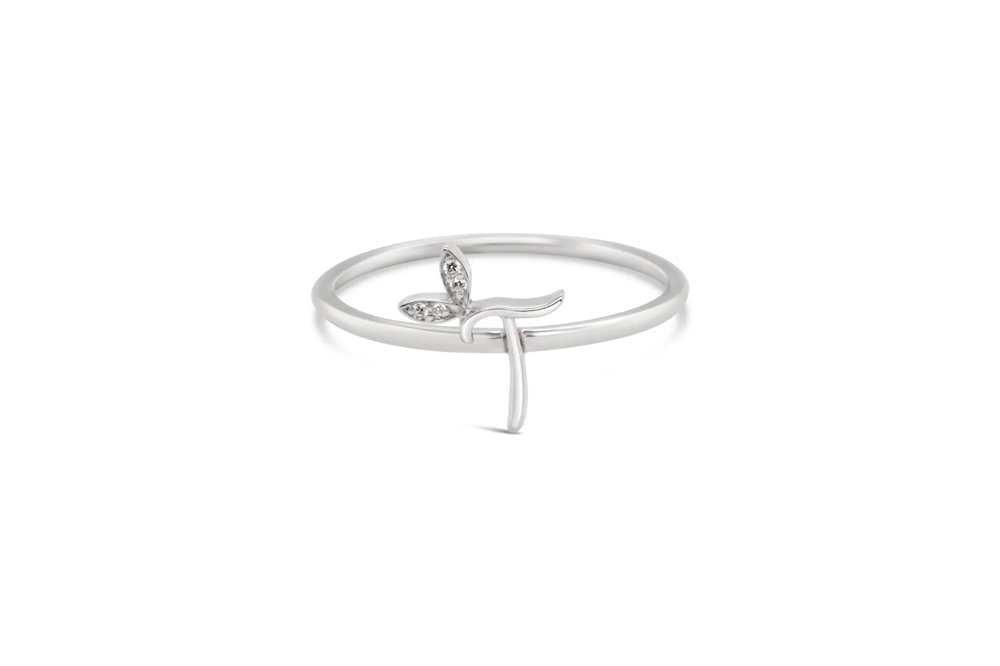 Sterling Silver Initial ring - MJI006 - Hallmark Jewellers Formby & The Jewellers Bench Widnes