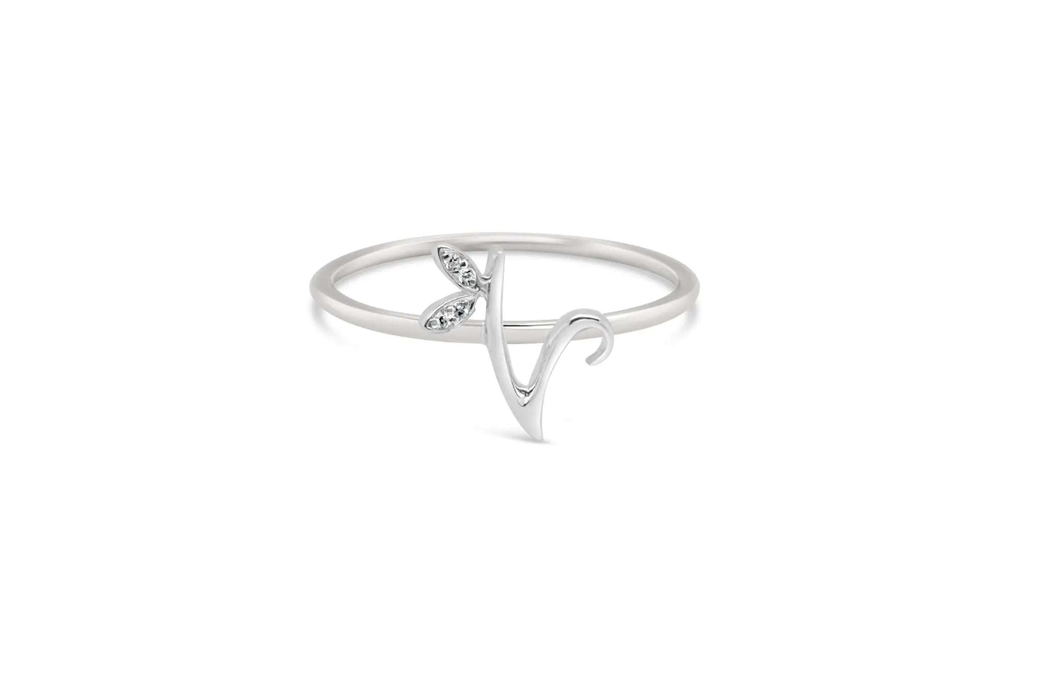 Sterling Silver Initial ring - MJI006 - Hallmark Jewellers Formby & The Jewellers Bench Widnes