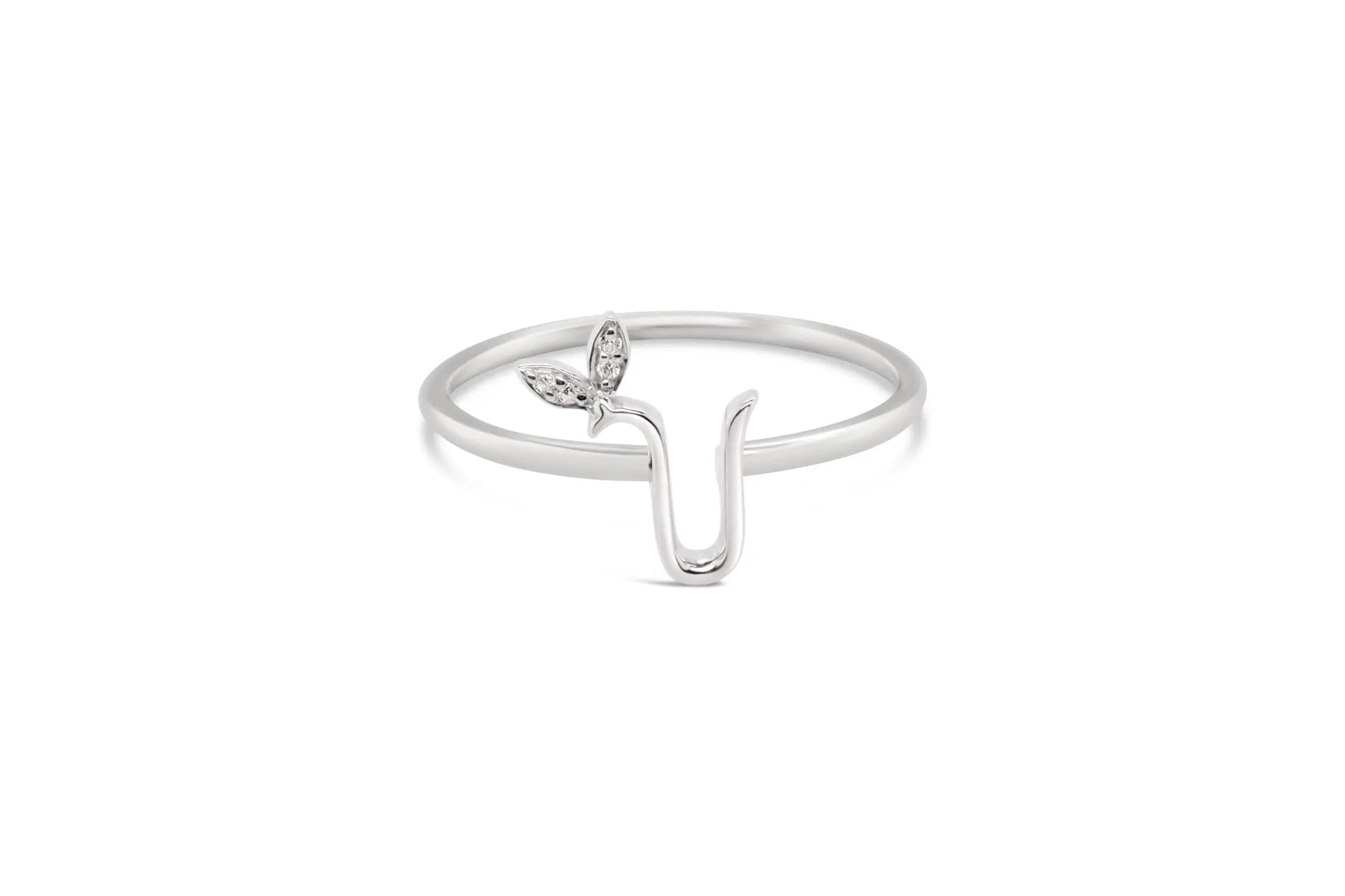 Sterling Silver Initial ring - MJI006 - Hallmark Jewellers Formby & The Jewellers Bench Widnes
