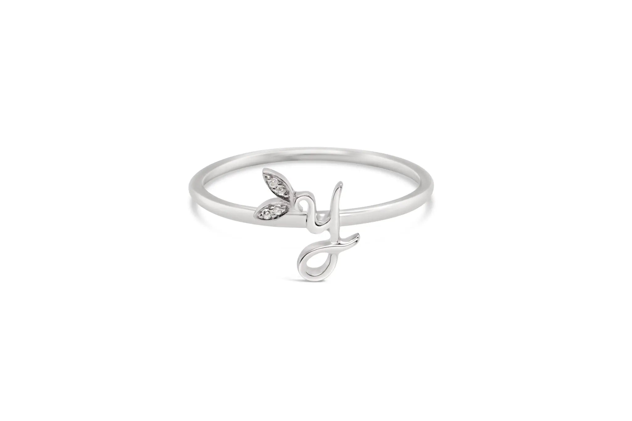 Sterling Silver Initial ring - MJI006 - Hallmark Jewellers Formby & The Jewellers Bench Widnes