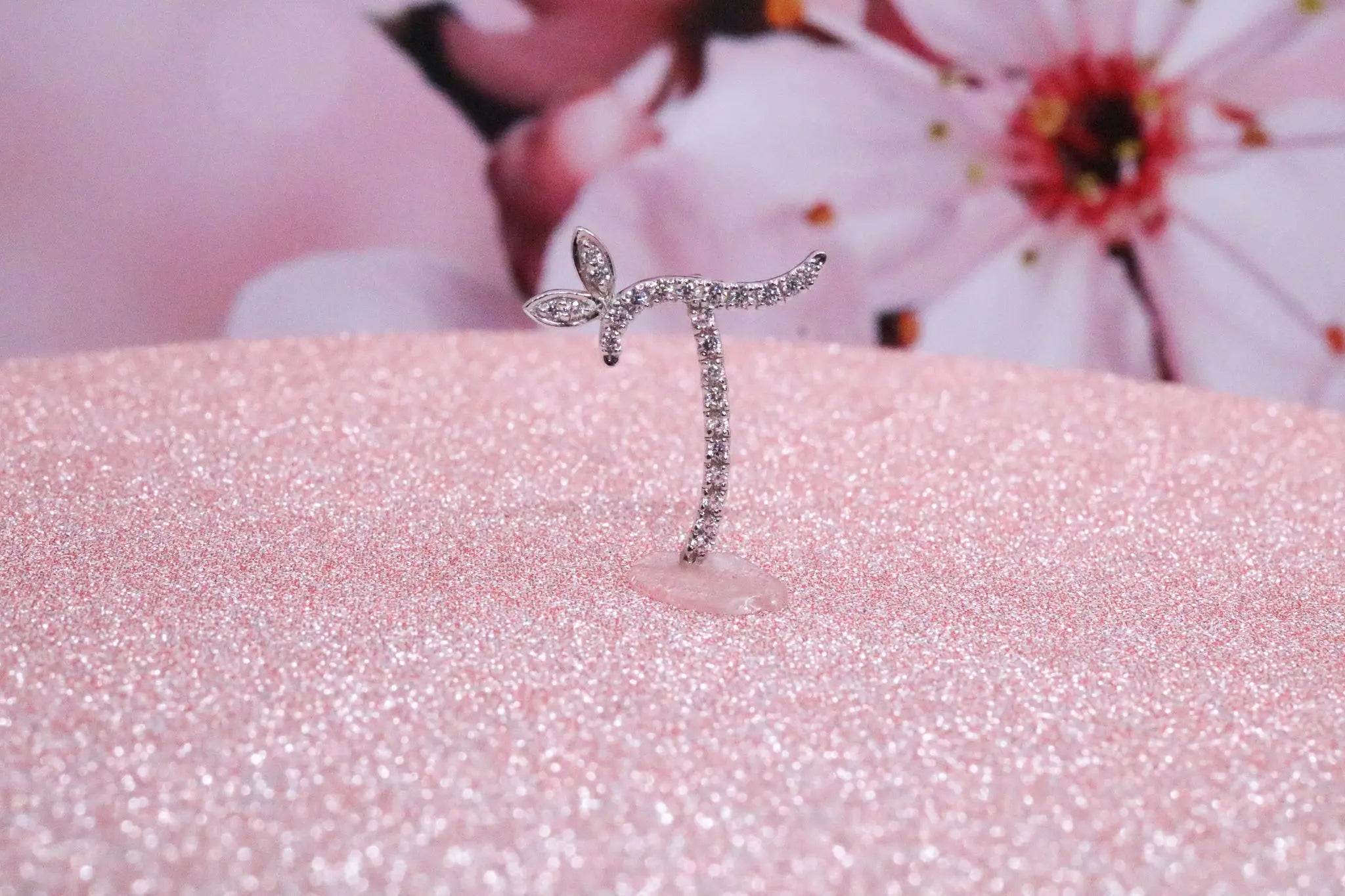 Sterling Silver & Full CZ Initial Small - MJI008 - Hallmark Jewellers Formby & The Jewellers Bench Widnes